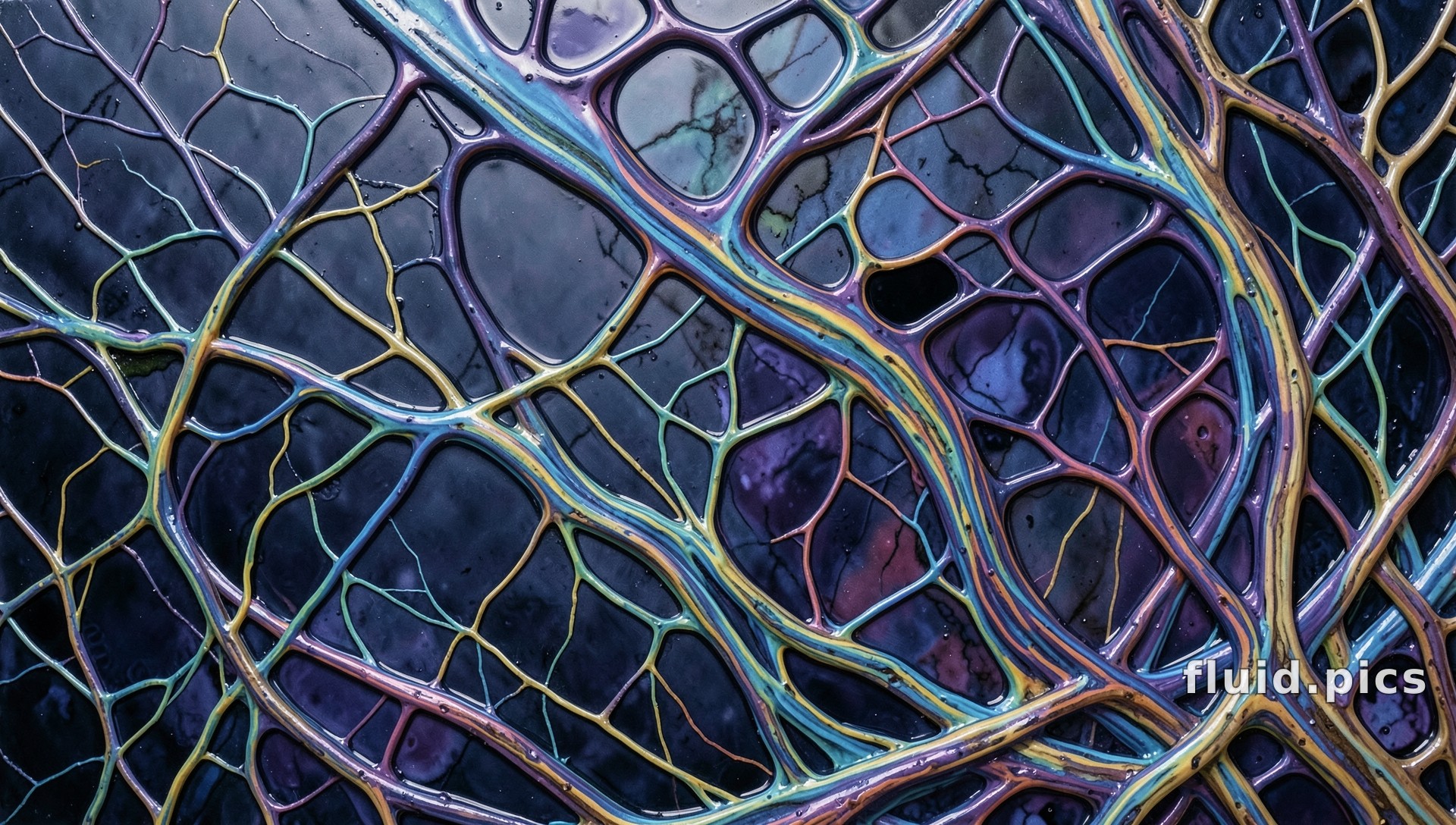 Stained-Glass Veins — Hybrid Art