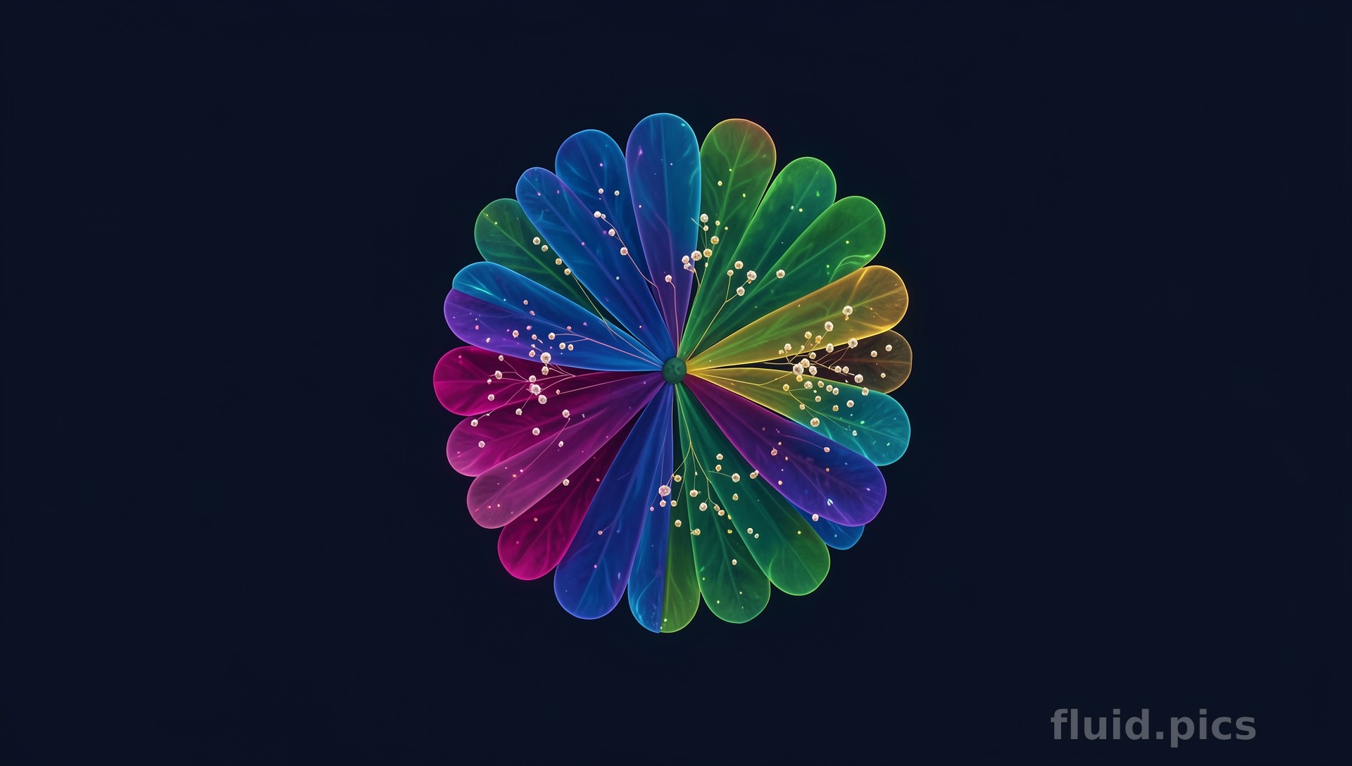 Garden of Cosmic Rain — Fractal Art