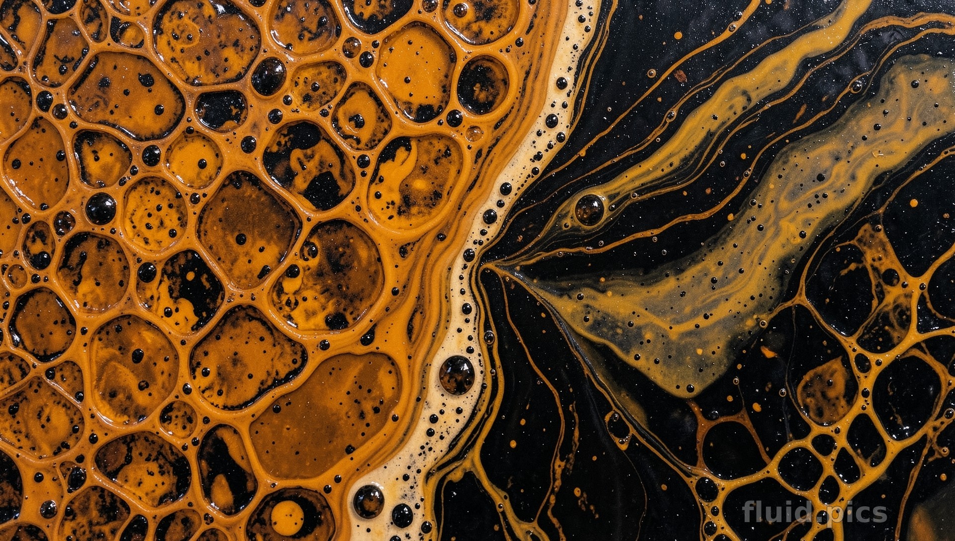 Street Melting at Midnight — Fluid Art