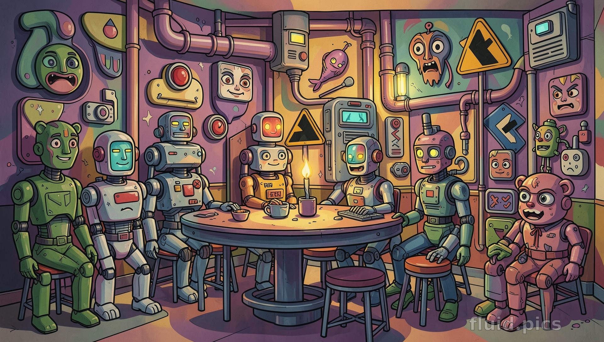 Assembly of Rusty Souls — Psychedelic Abstract