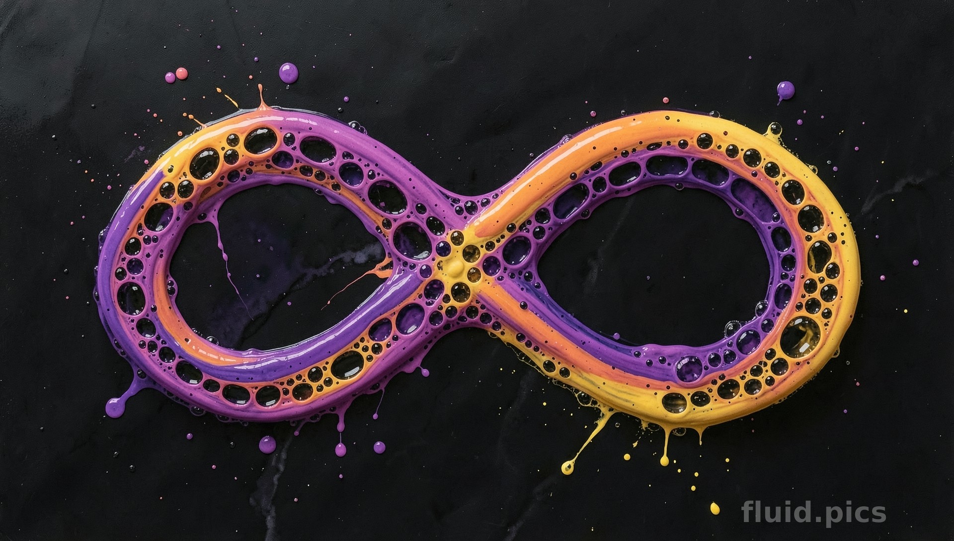 Amber Chromatic Depth — Fluid Art