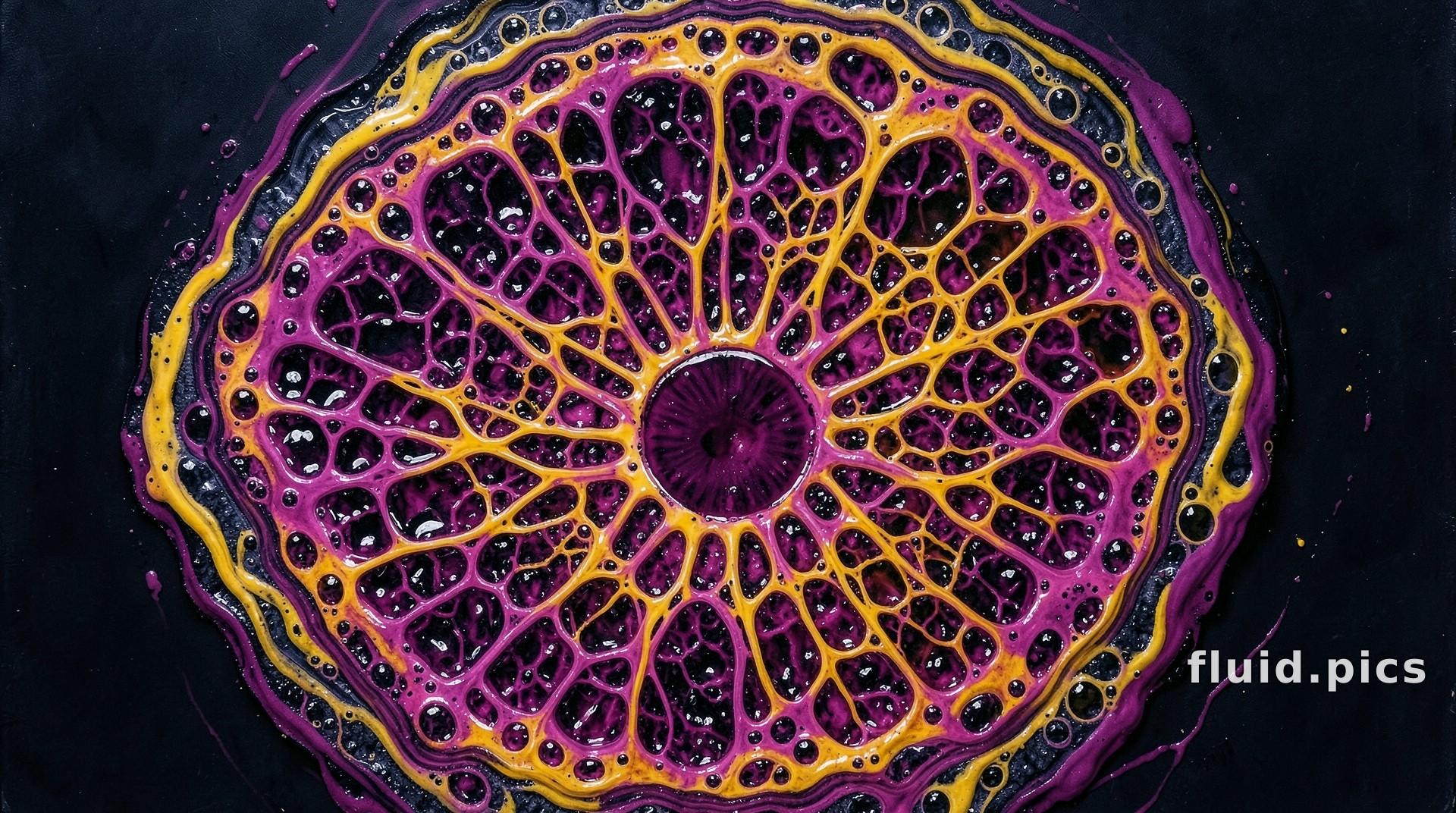 Blue Colander-Fountain — Fluid Art