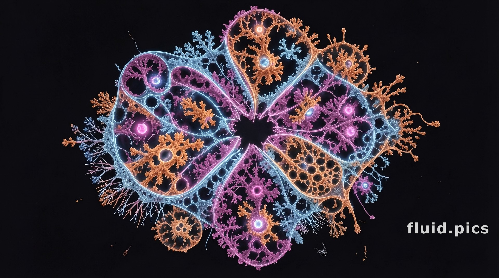 Fire Petals — Fractal Art