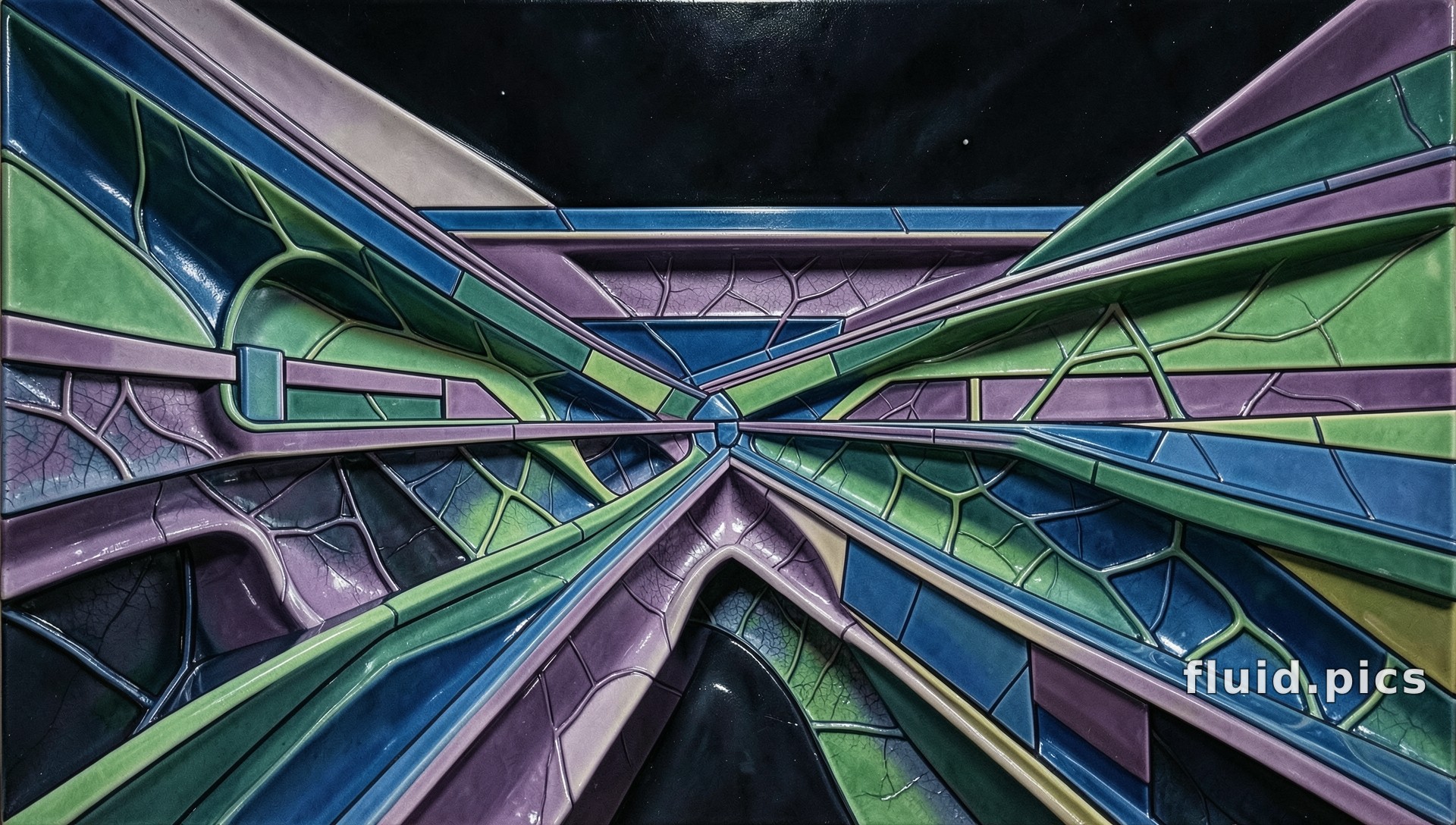 The Glass Crossing — Psychedelic Abstract