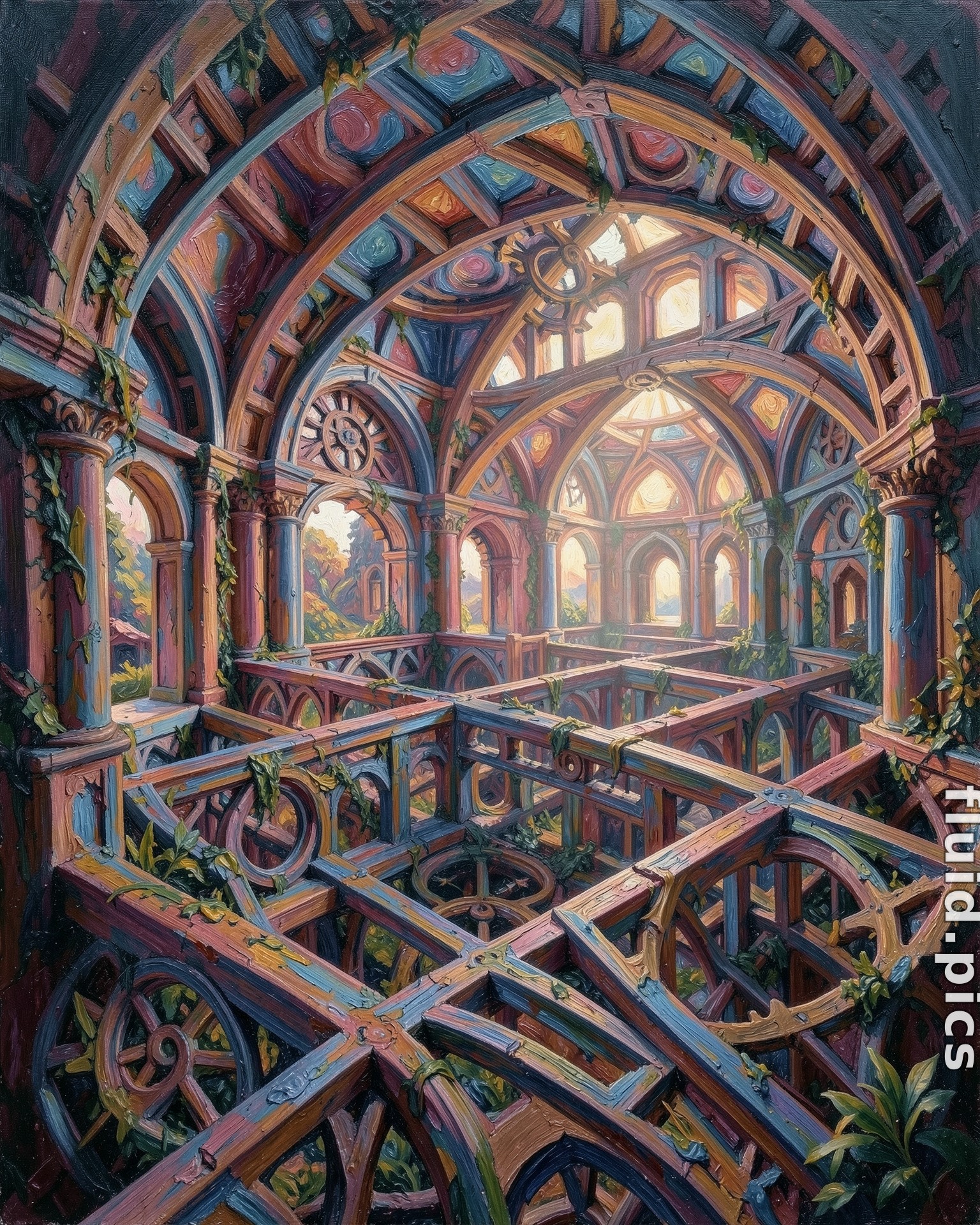 Garden of Celestial Cogs — Гибридное искусство