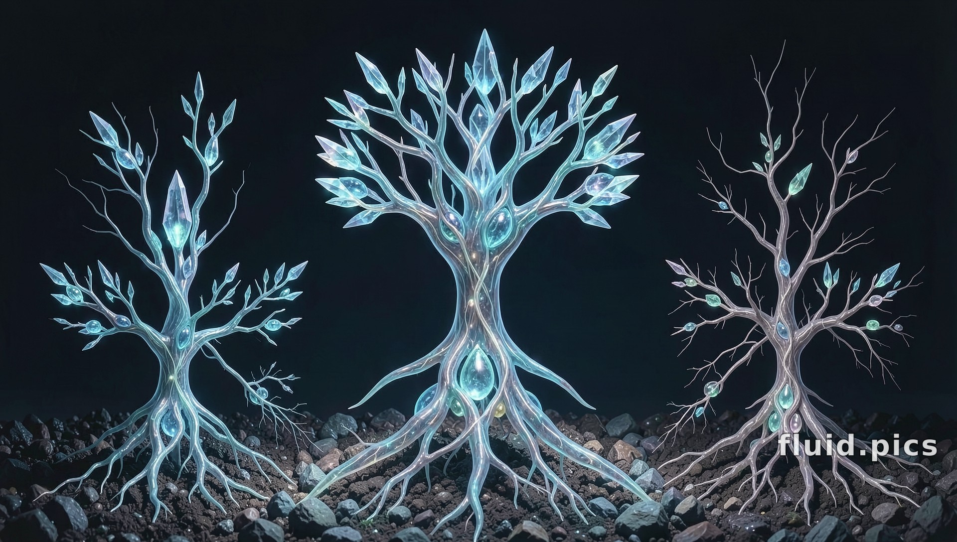 The Crystal Grove — Fractal Art