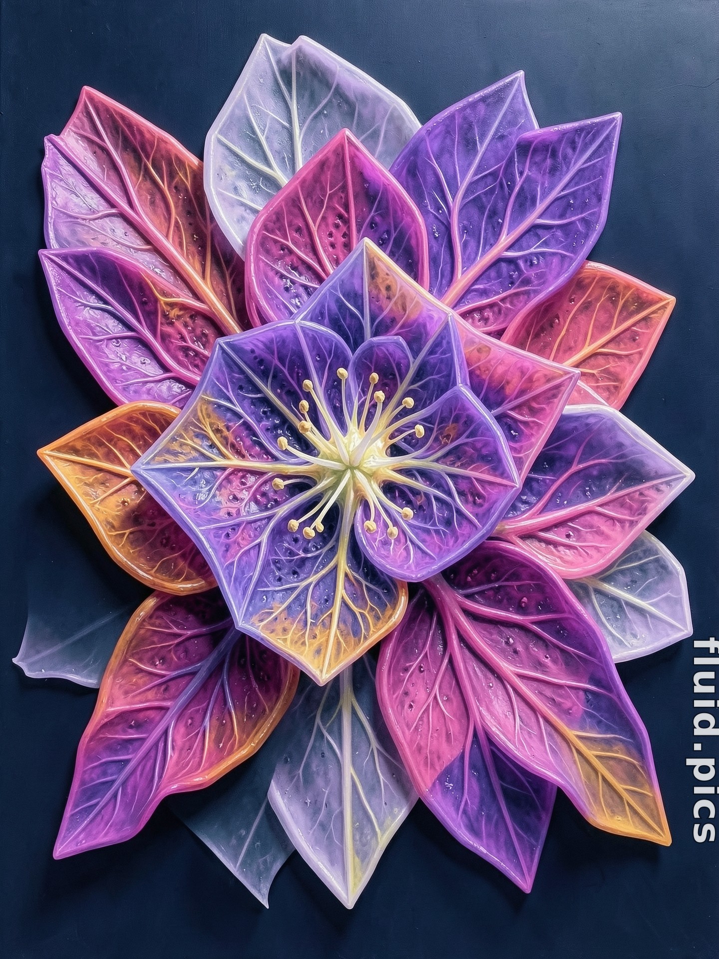 Glass Petal — Psychedelic Abstract