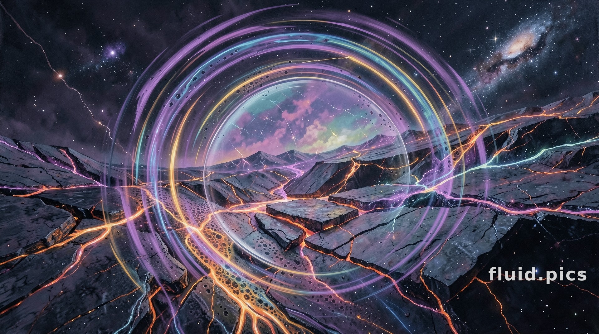 Fault Beneath the Rings — Гибридное искусство