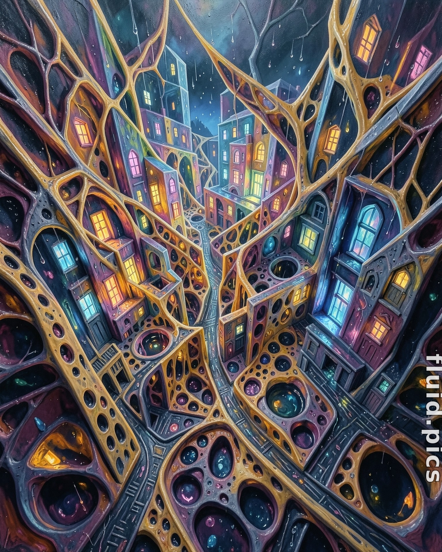 Growing River — Psychedelic Abstract