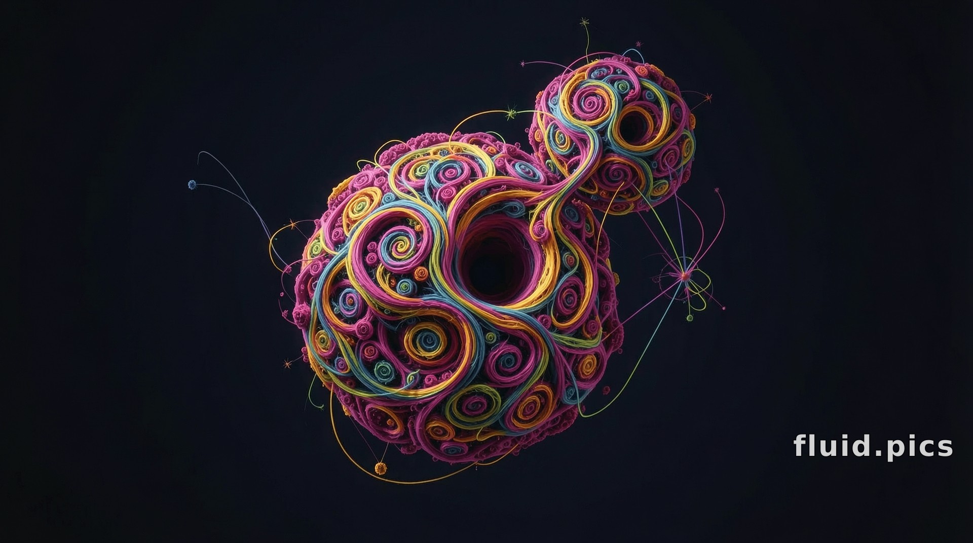 Tangle of Spirals — Fractal Art