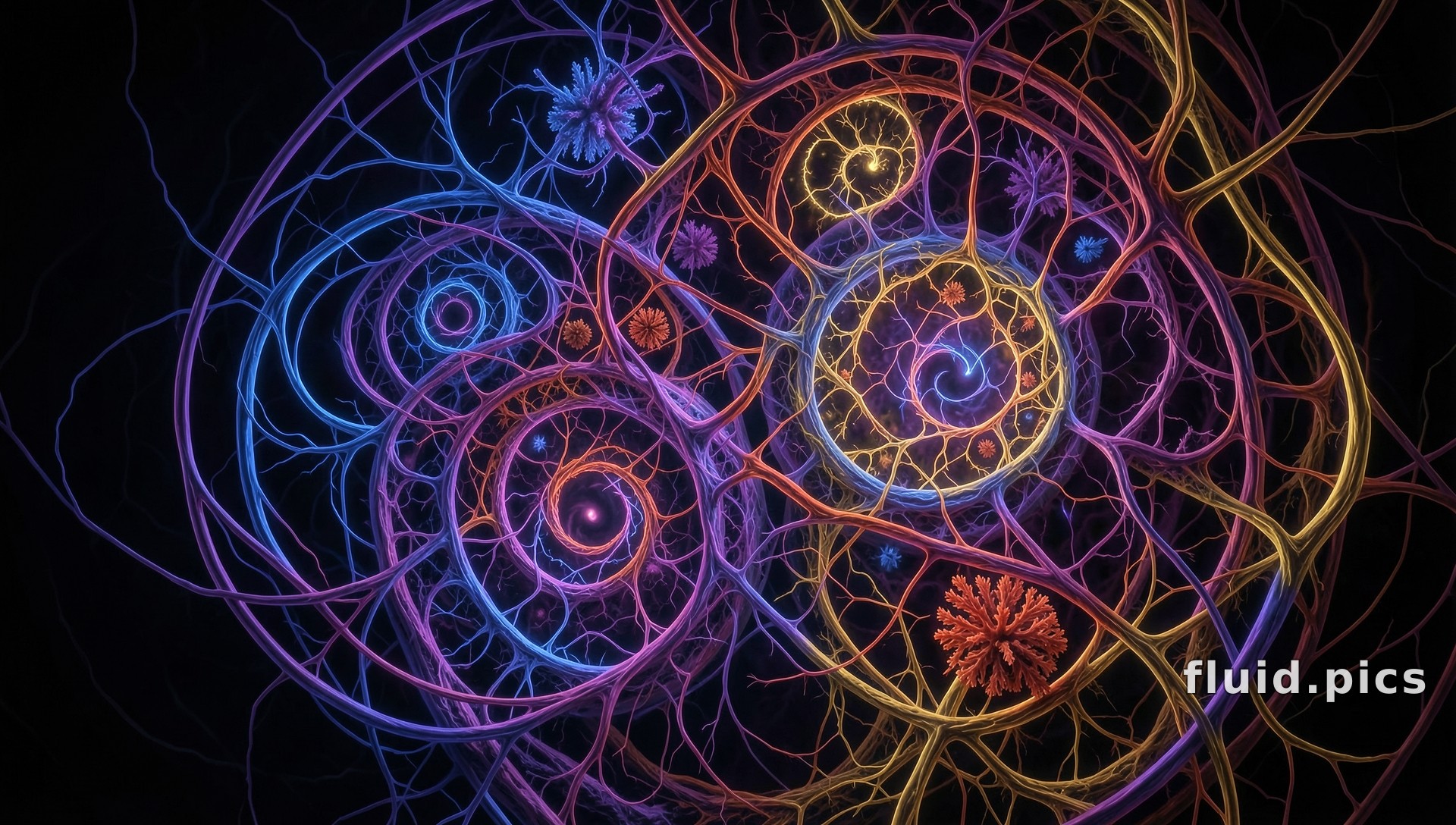 Branching Glow — Fractal Art