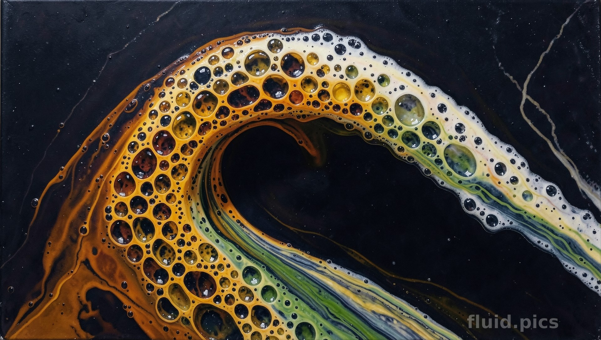 Lace Wave — Fluid Art