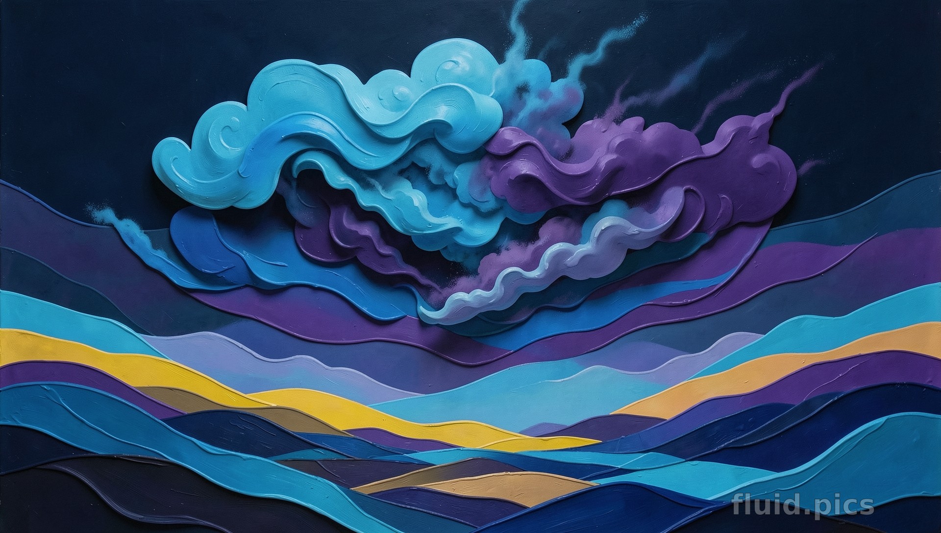 Song of the Clouds — Psychedelic Abstract
