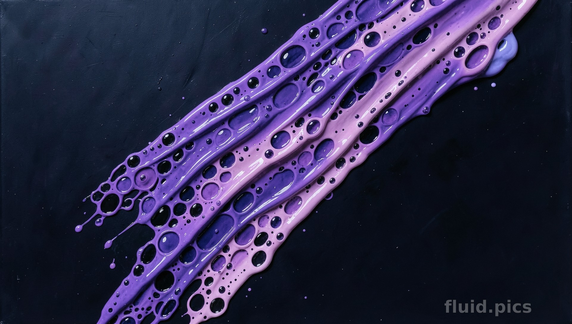 Milky Way with Bubbles — Fluid Art
