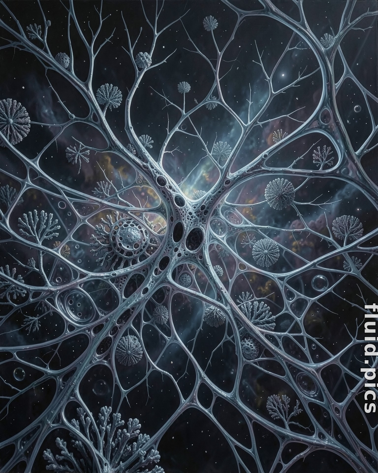 Stellar Roots of Mind — Psychedelic Abstract