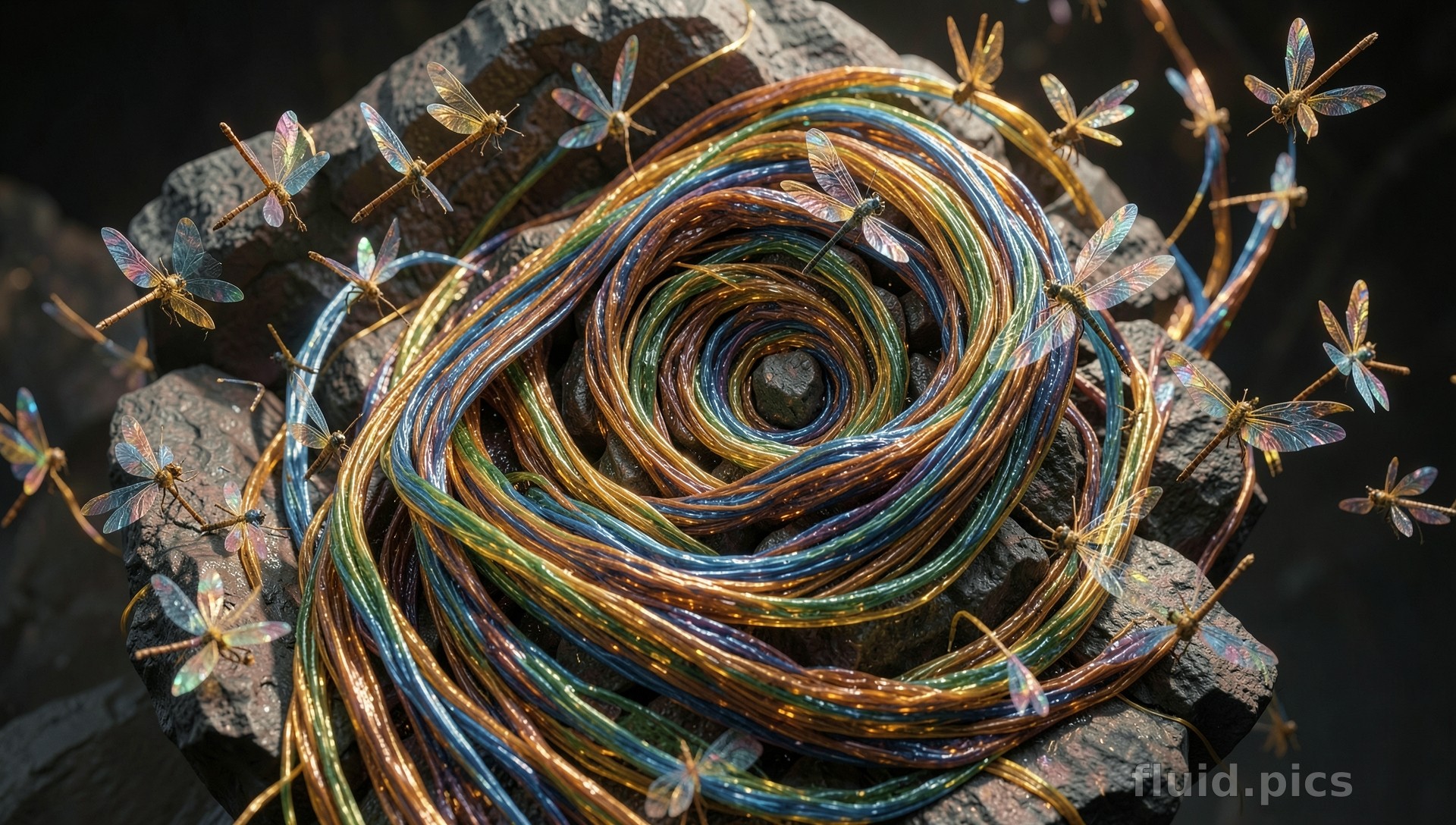 Dragonflies of Wind — Hybrid Art