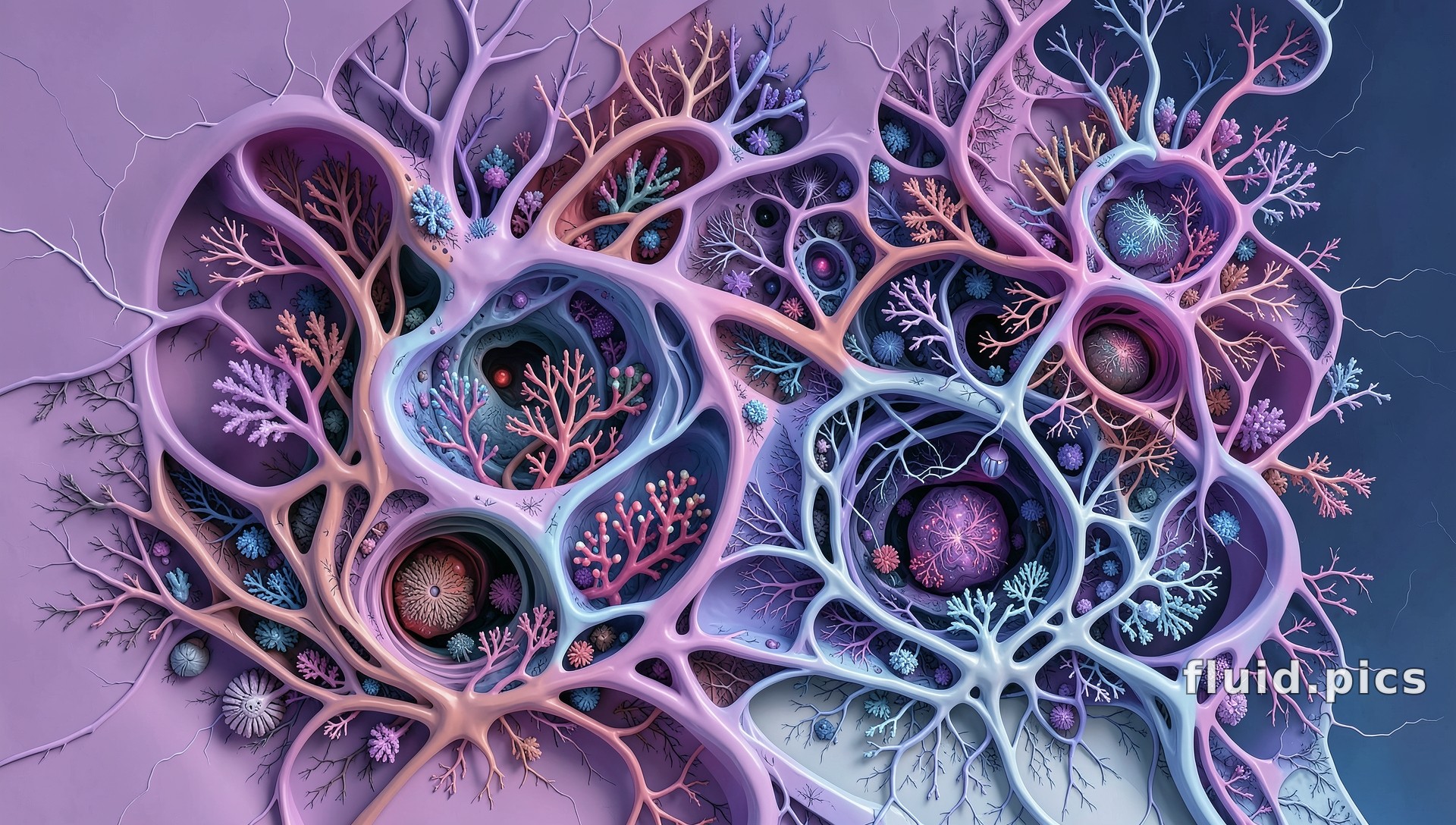 Coral of Two Depths — Fractal Art
