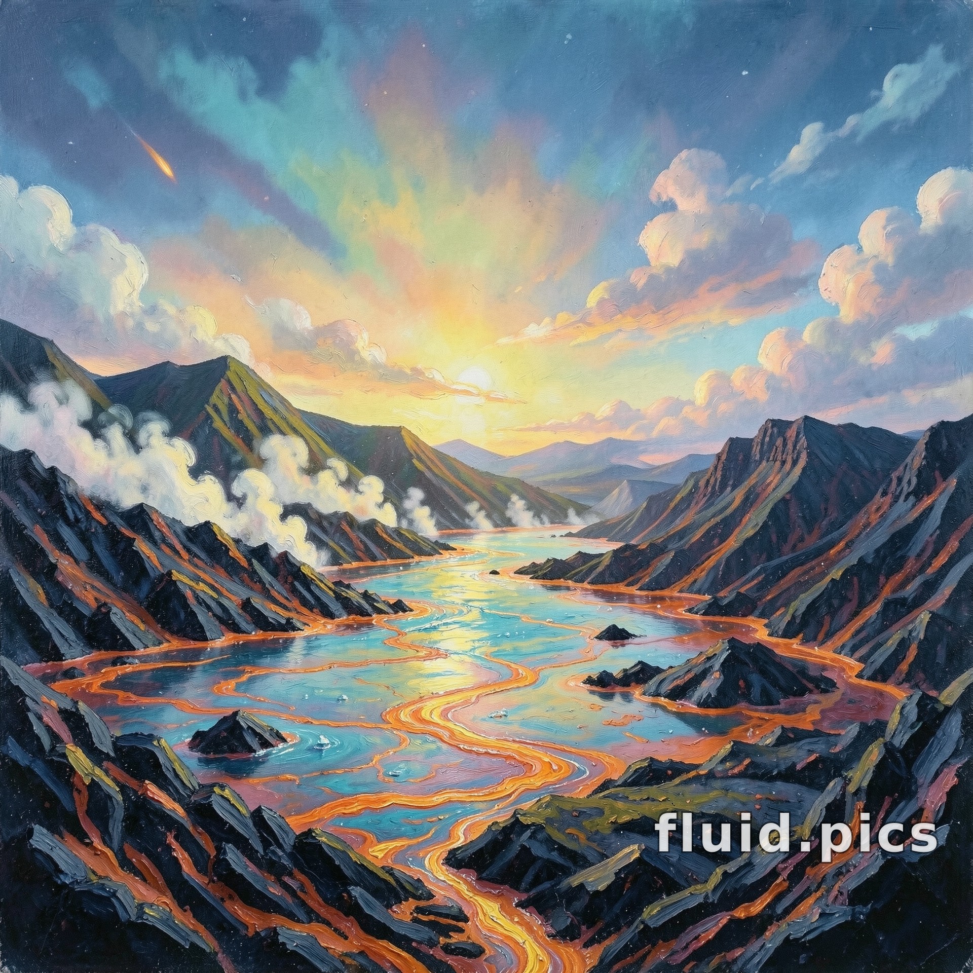 Breath of the Fiery River — Гибридное искусство