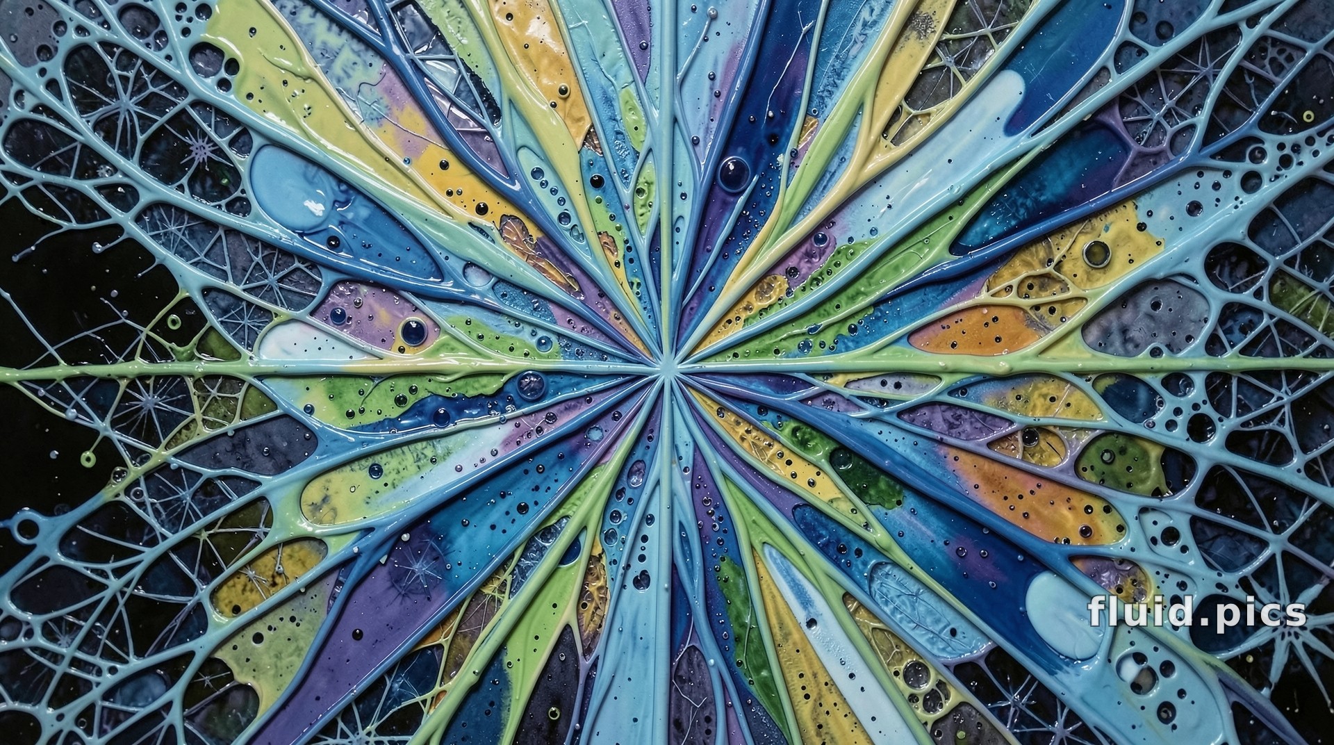 Glass Garden Burst — Гибридное искусство