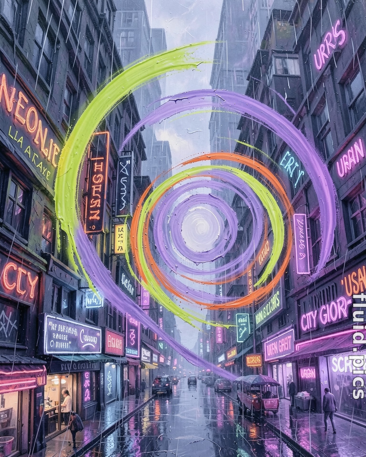 Street, Curled Like a Snail — Гибридное искусство