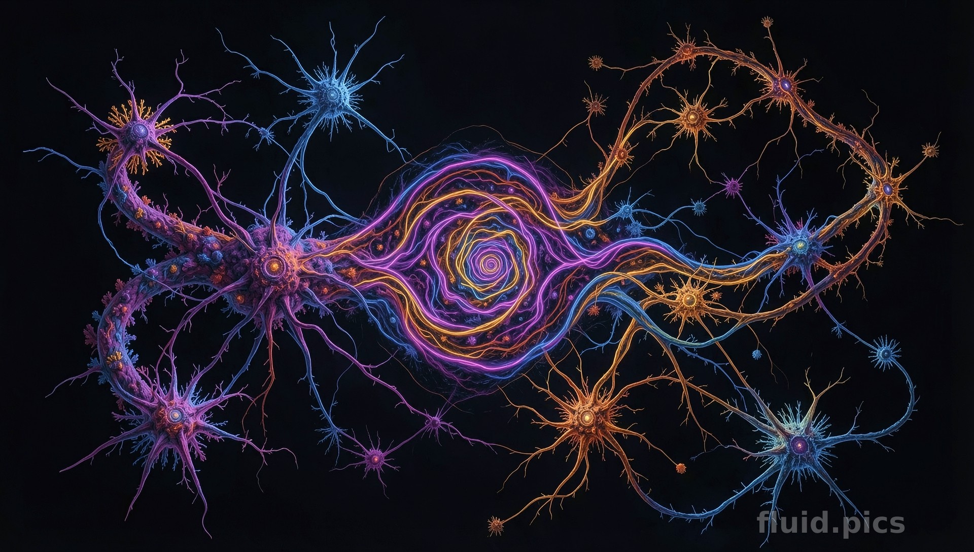 Stars in a Whirlpool — Fractal Art
