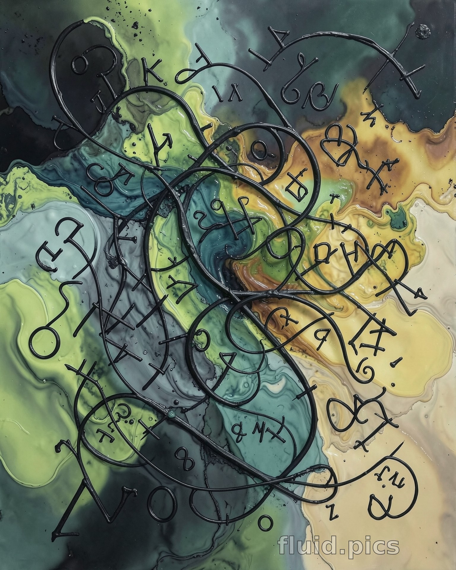 Amber Matter at the Threshold — Hybrid Art