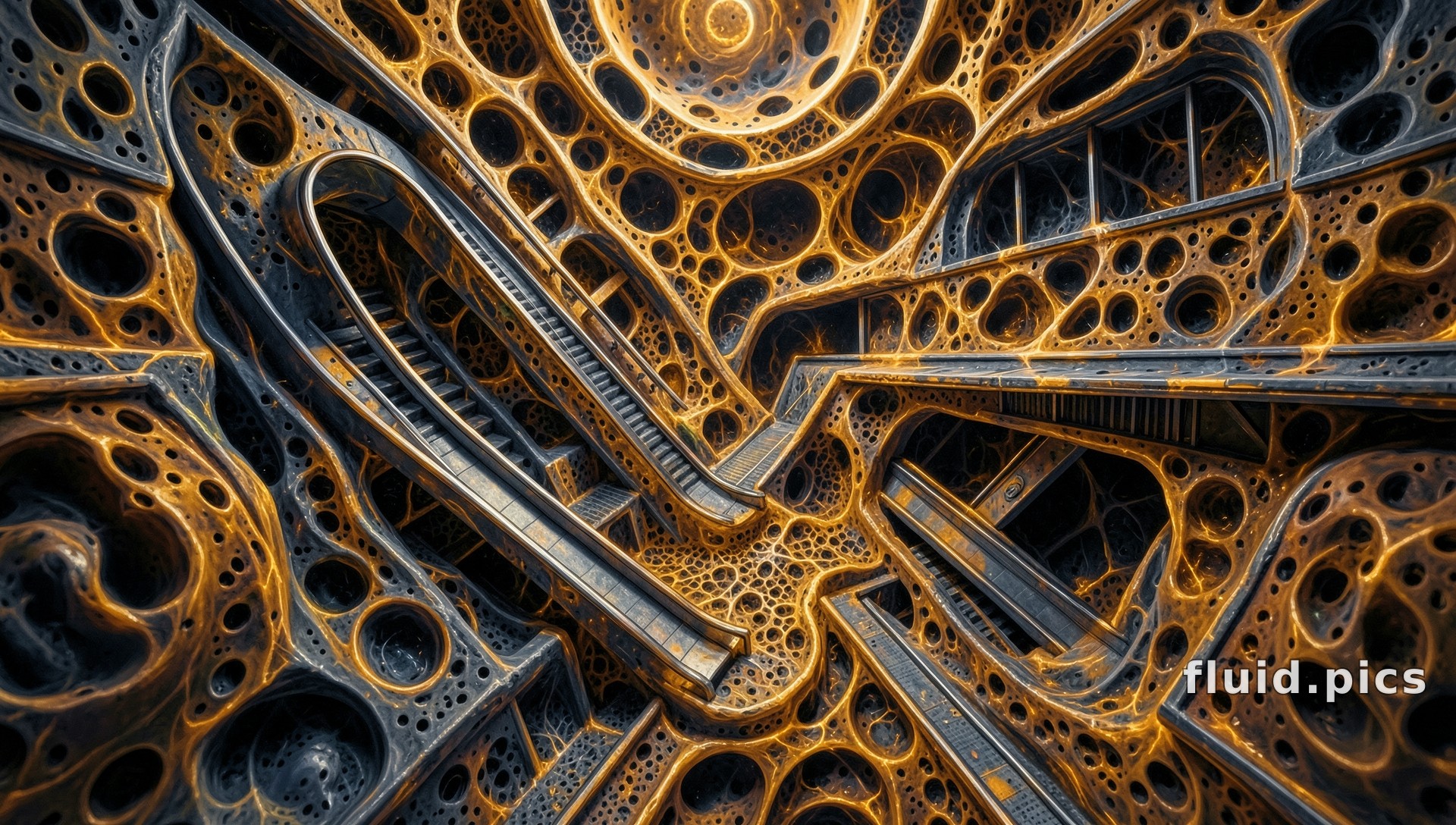 Honeycomb Escalator — Психоделическая абстракция