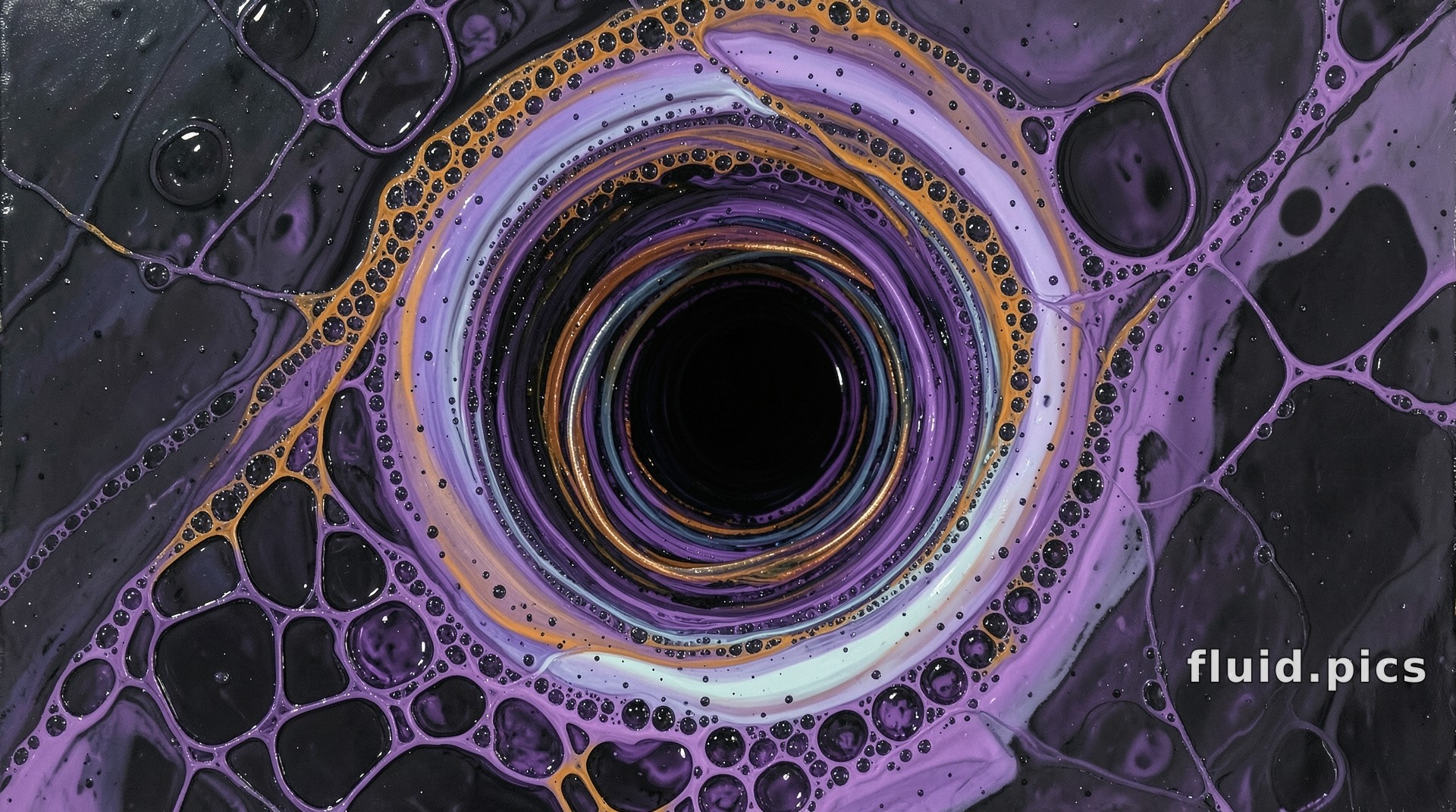 Violet Wind Horizontally — Fluid Art
