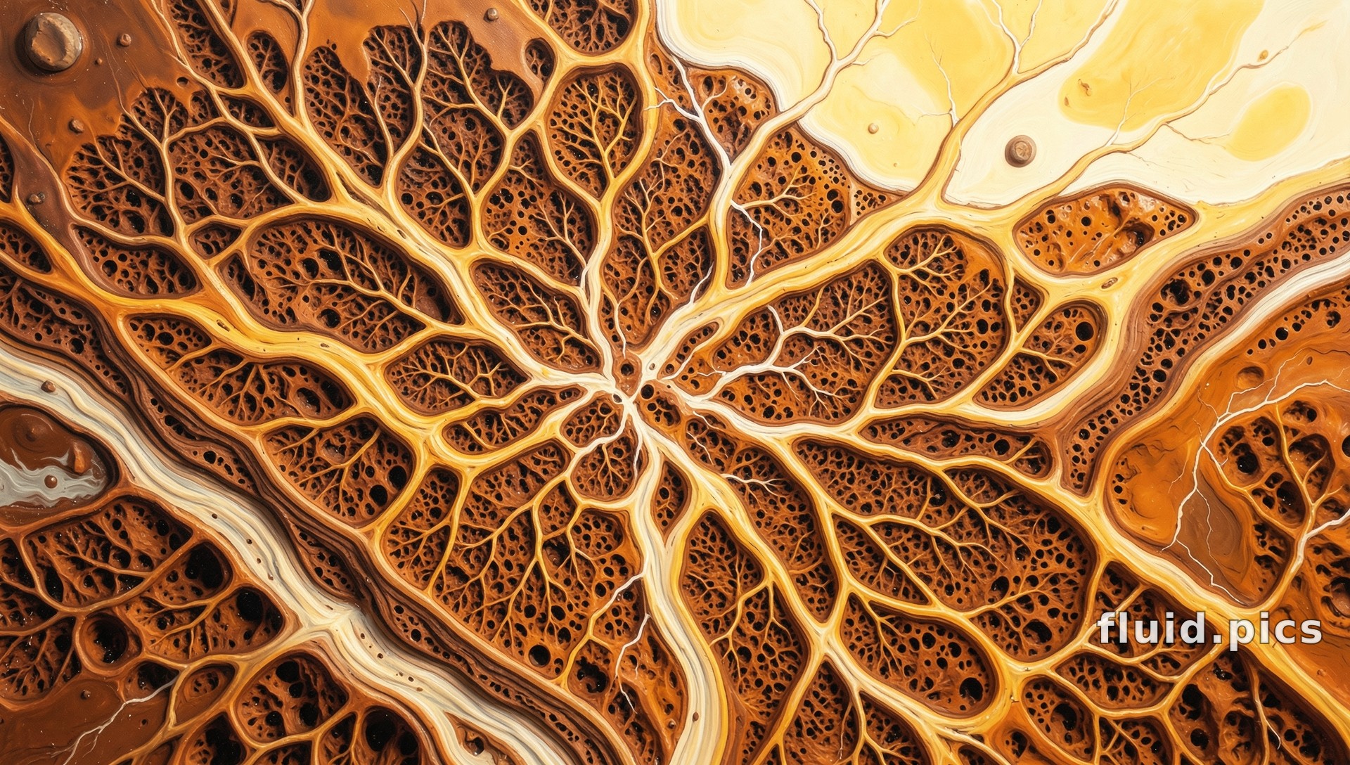 Desert River Delta — Psychedelic Abstract