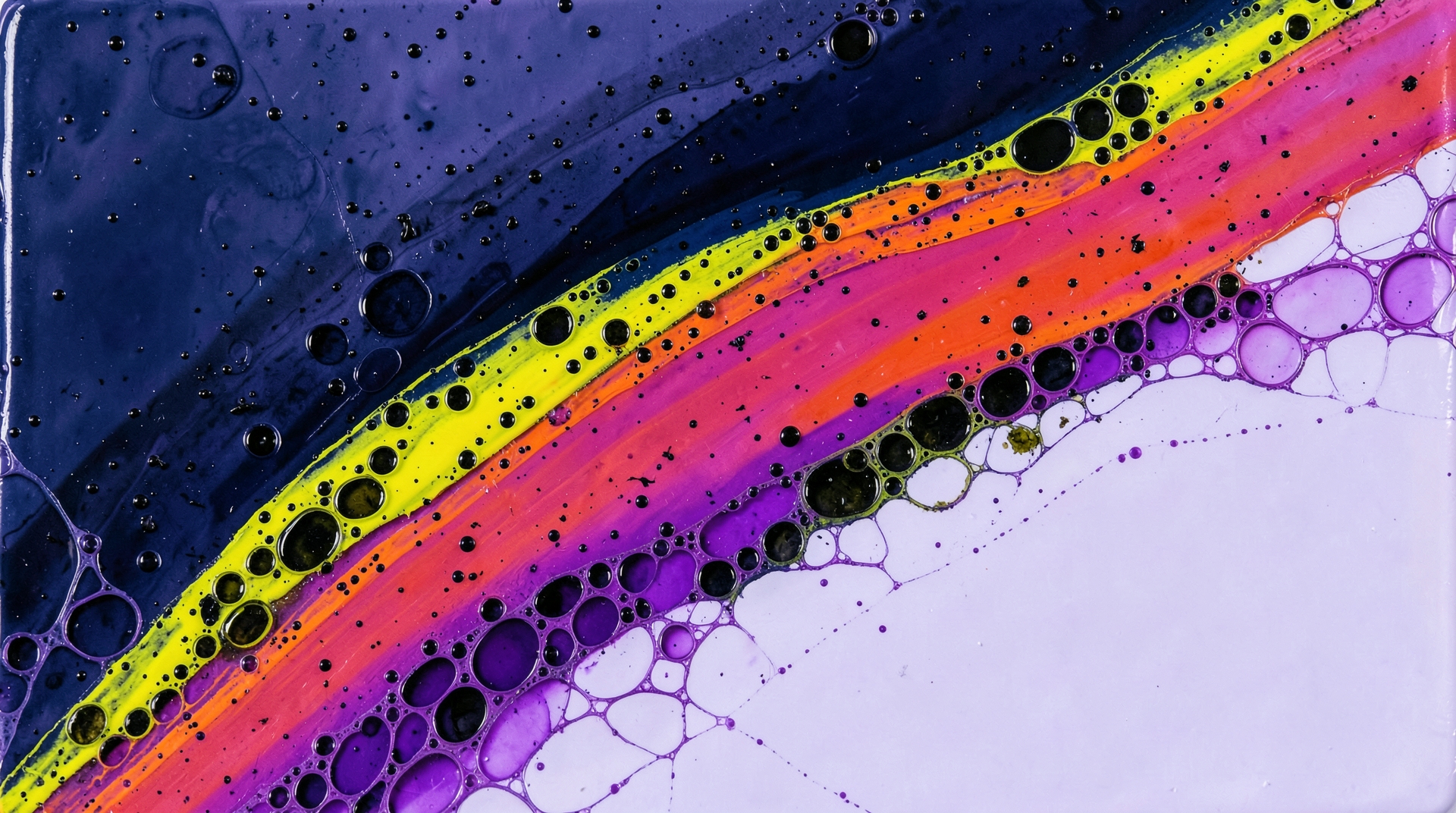 Rainbow Shore — Fluid Art