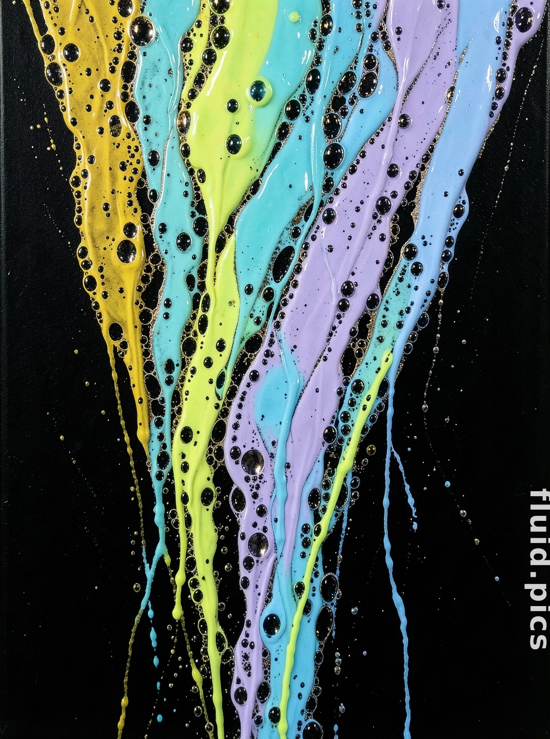 Blue Horizontal Takeoff — Fluid Art