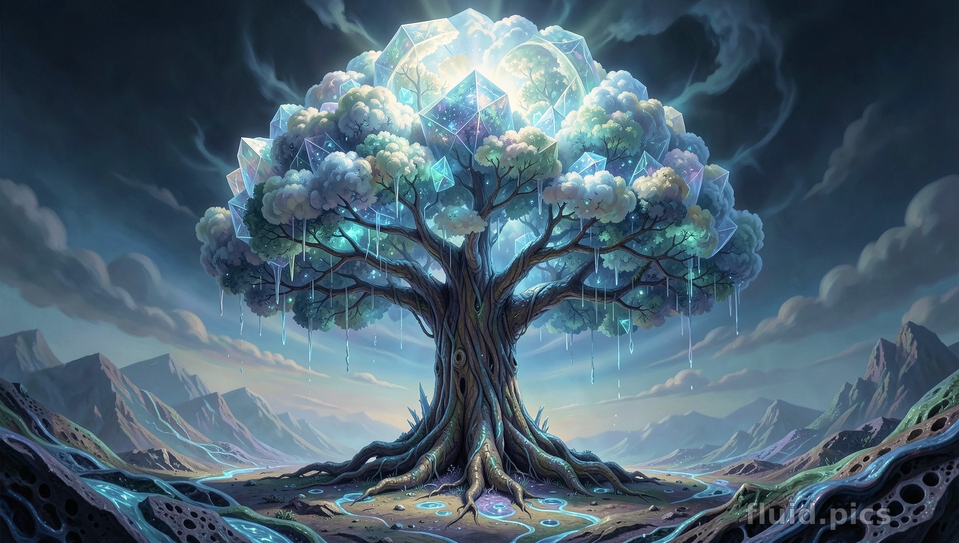 Crystal Dew — Psychedelic Abstract