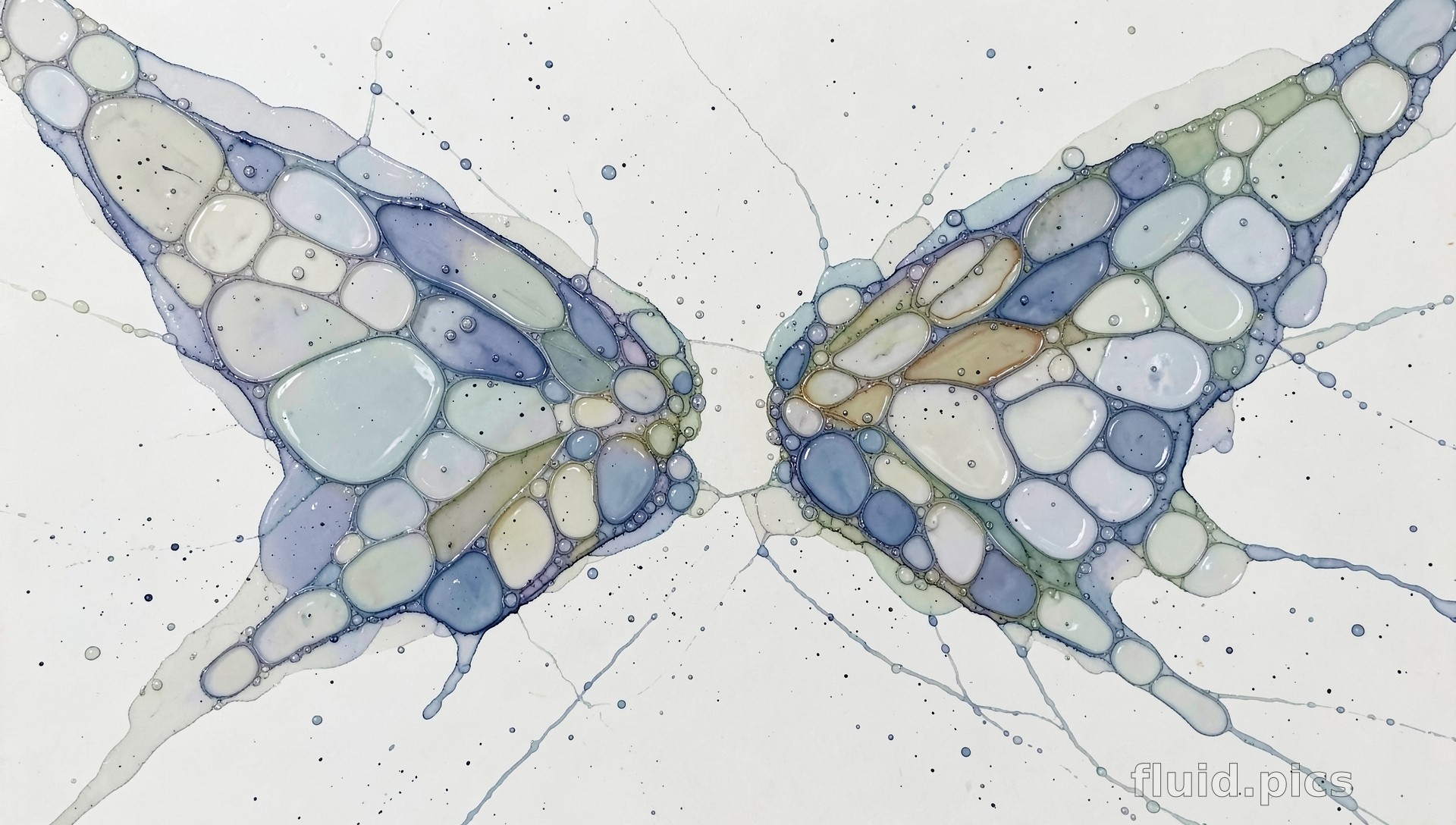 Shimmer on the Water — Fluid Art
