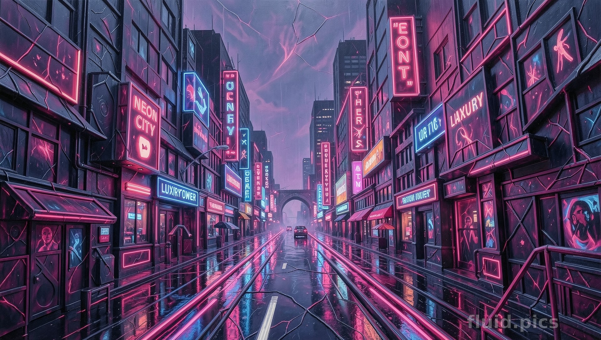 Road to Fog — Psychedelic Abstract