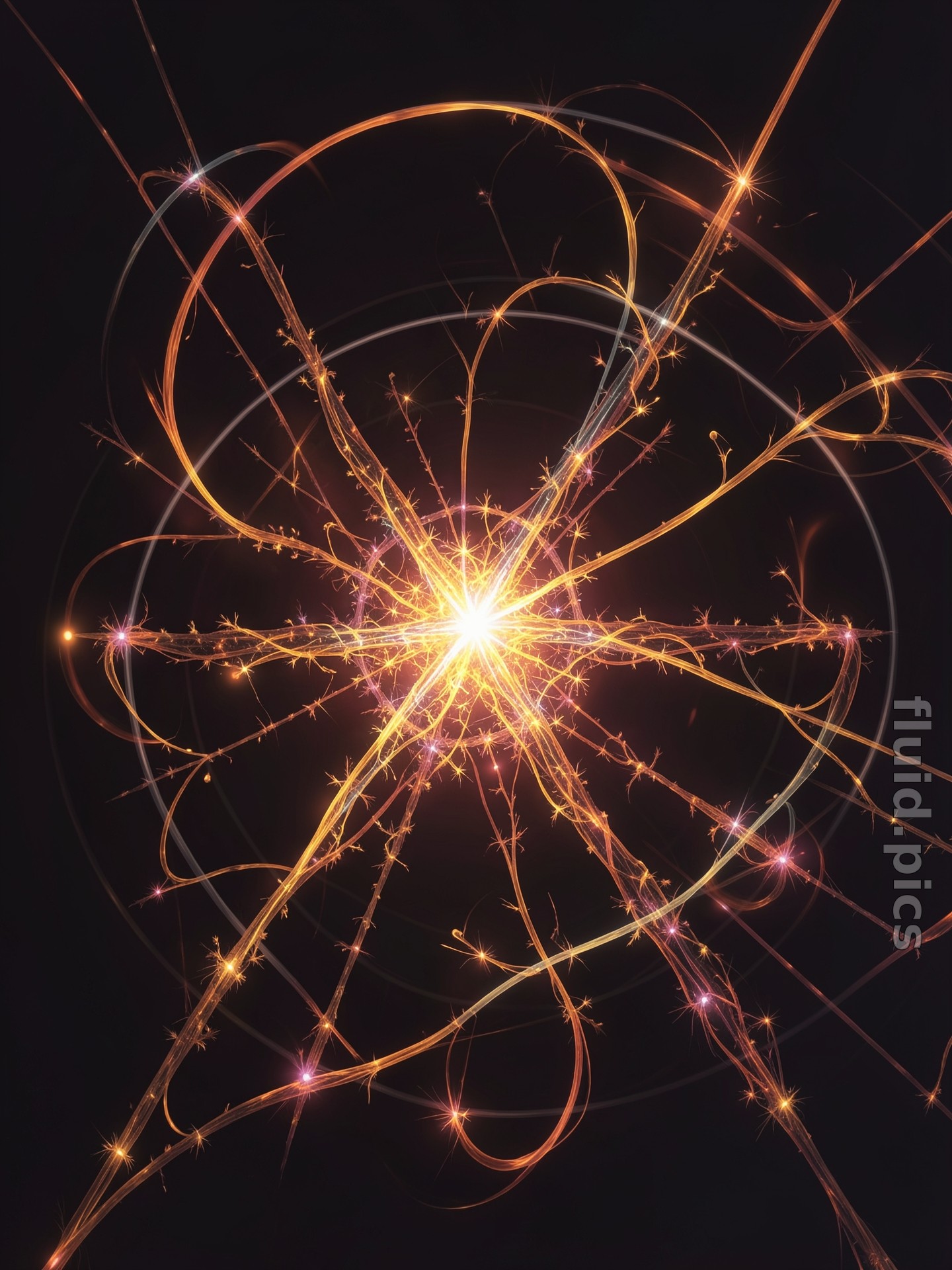 Stars Through Branches — Фрактальное искусство