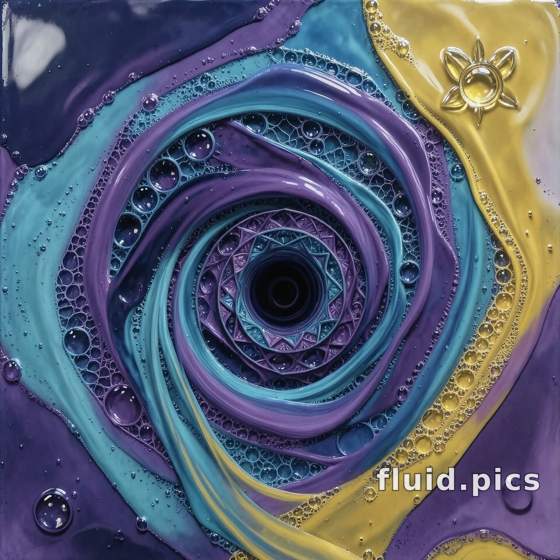 Violet Vortex — Гибридное искусство