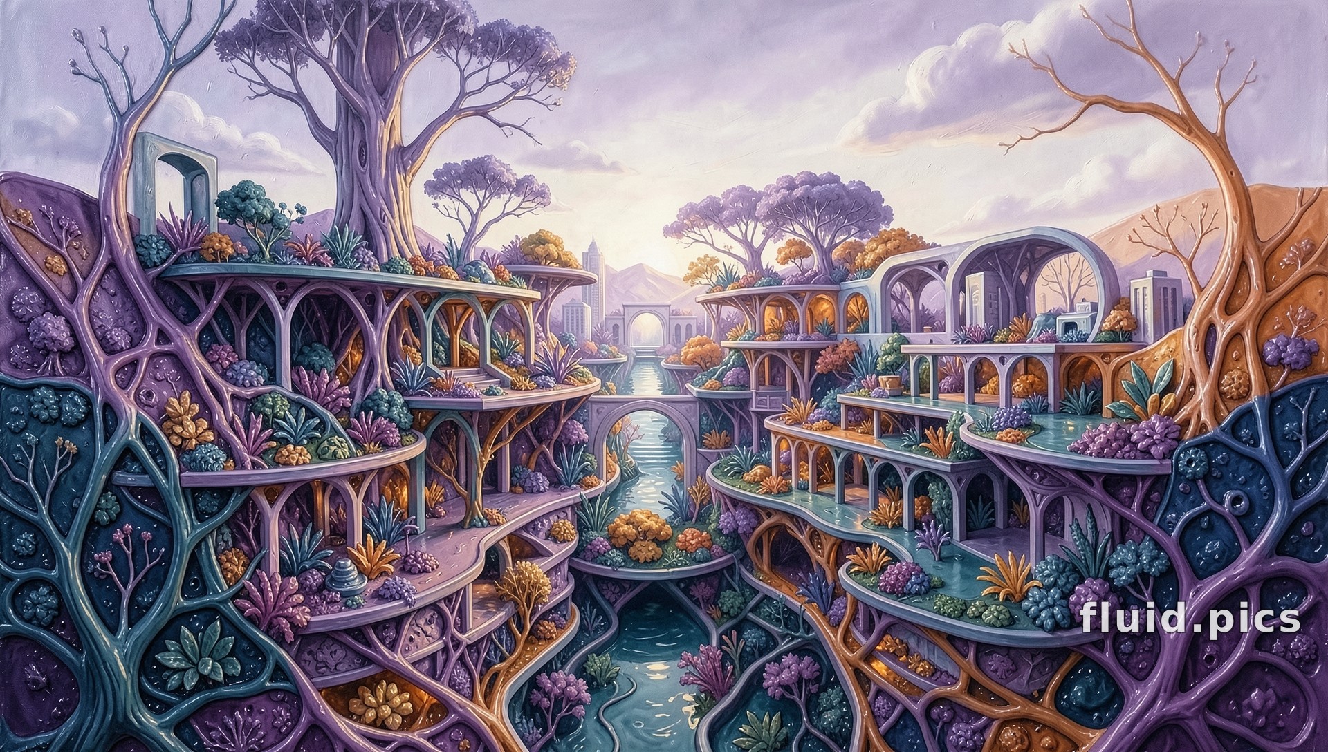 Garden City — Psychedelic Abstract