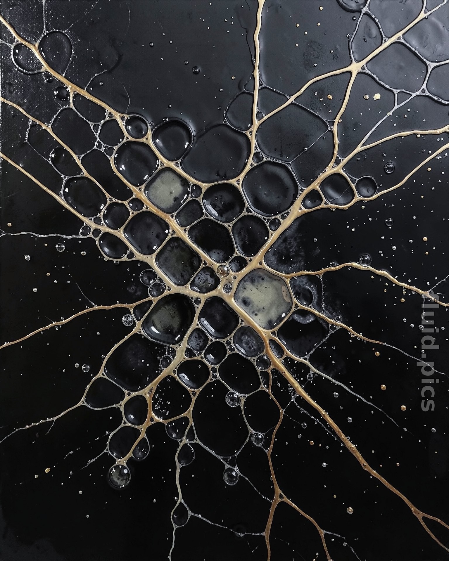 Stardust in the Web — Флюид-арт
