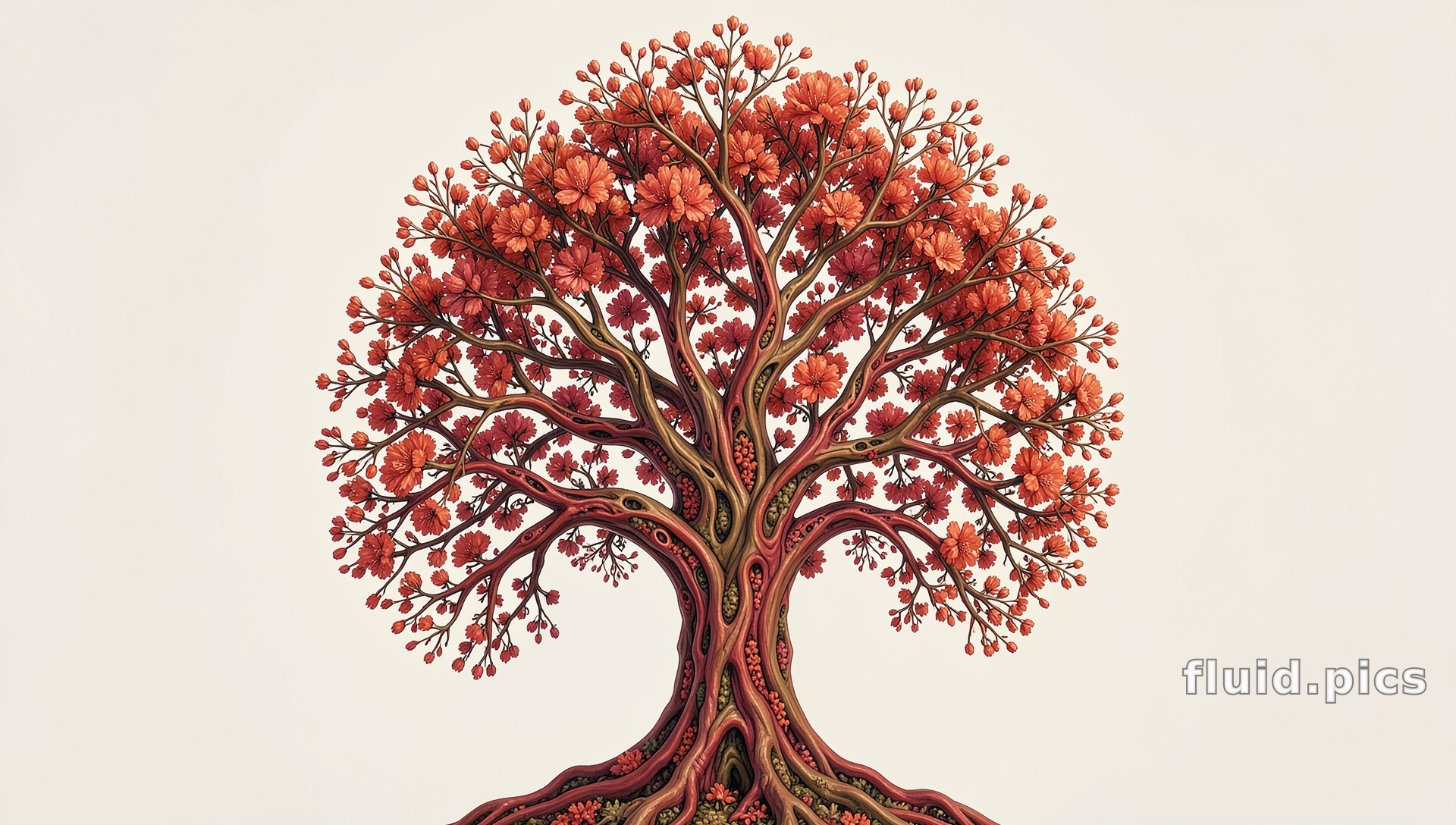 Breath of Fiery Roots — Fractal Art