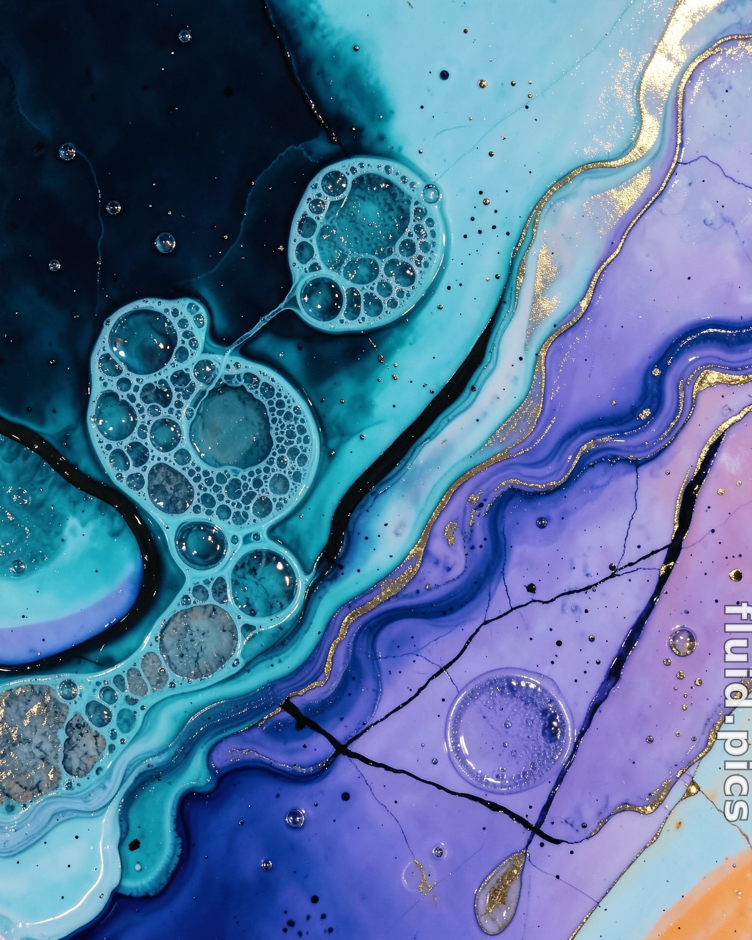 Turquoise Fault — Hybrid Art