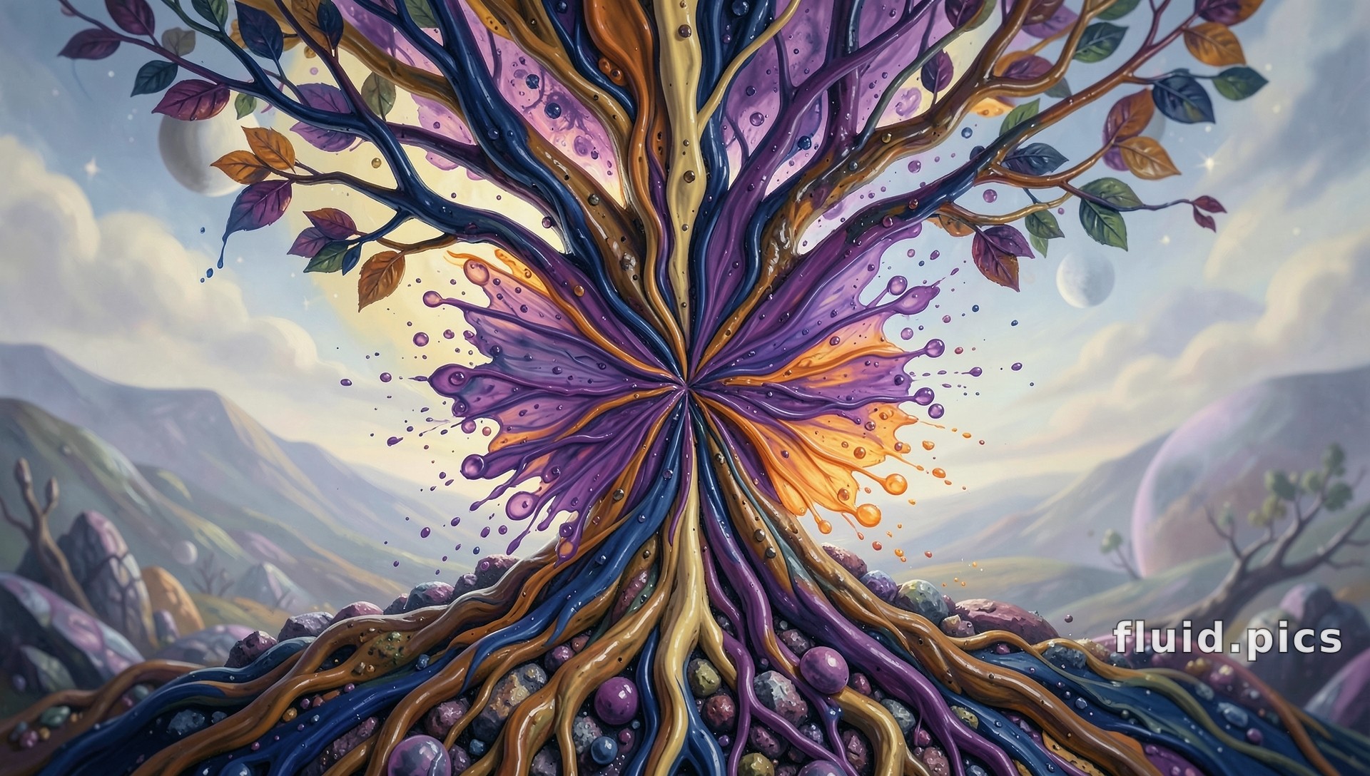 Tree-Fountain — Гибридное искусство