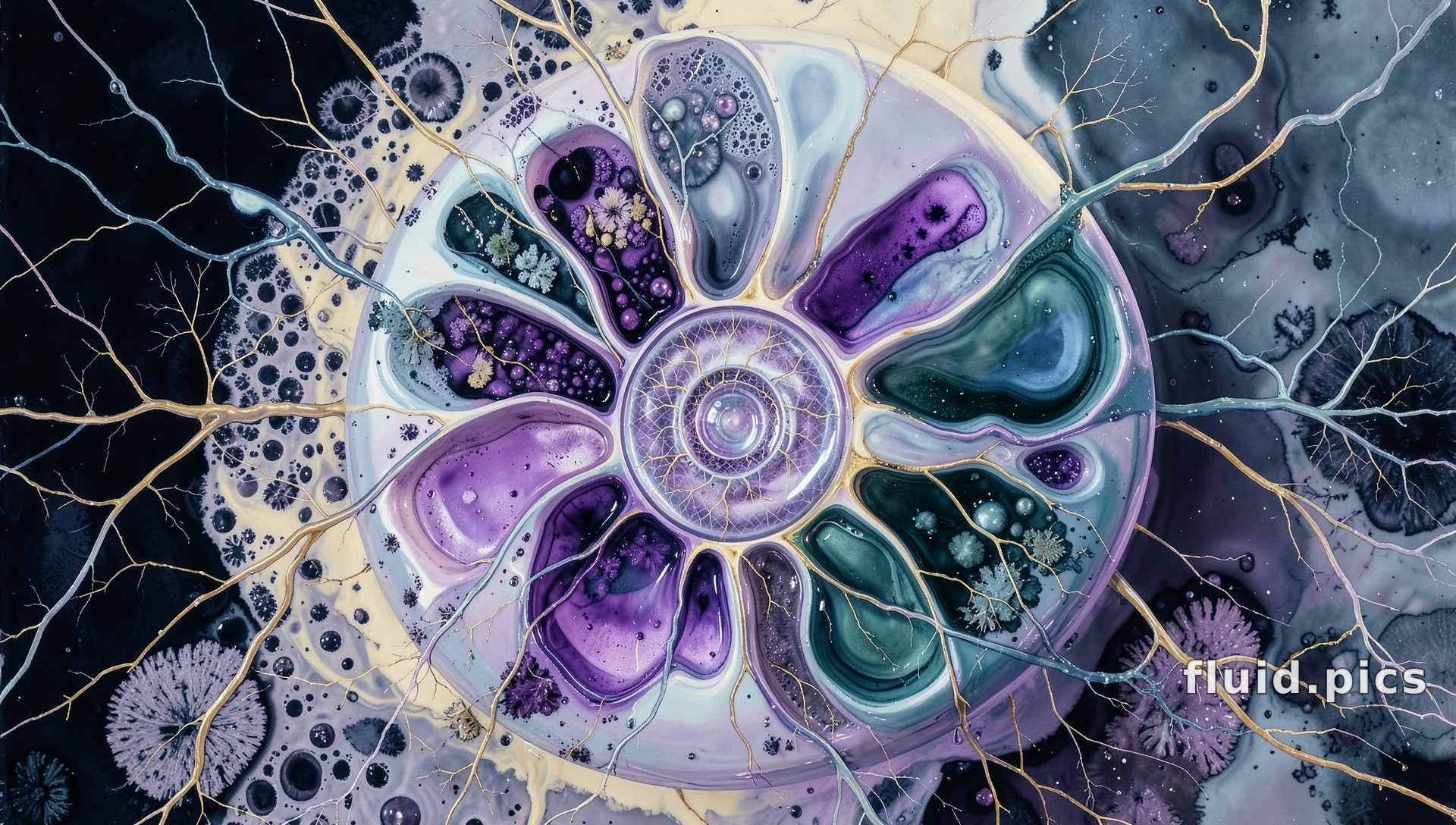 Garden of Cosmic Snails — Гибридное искусство