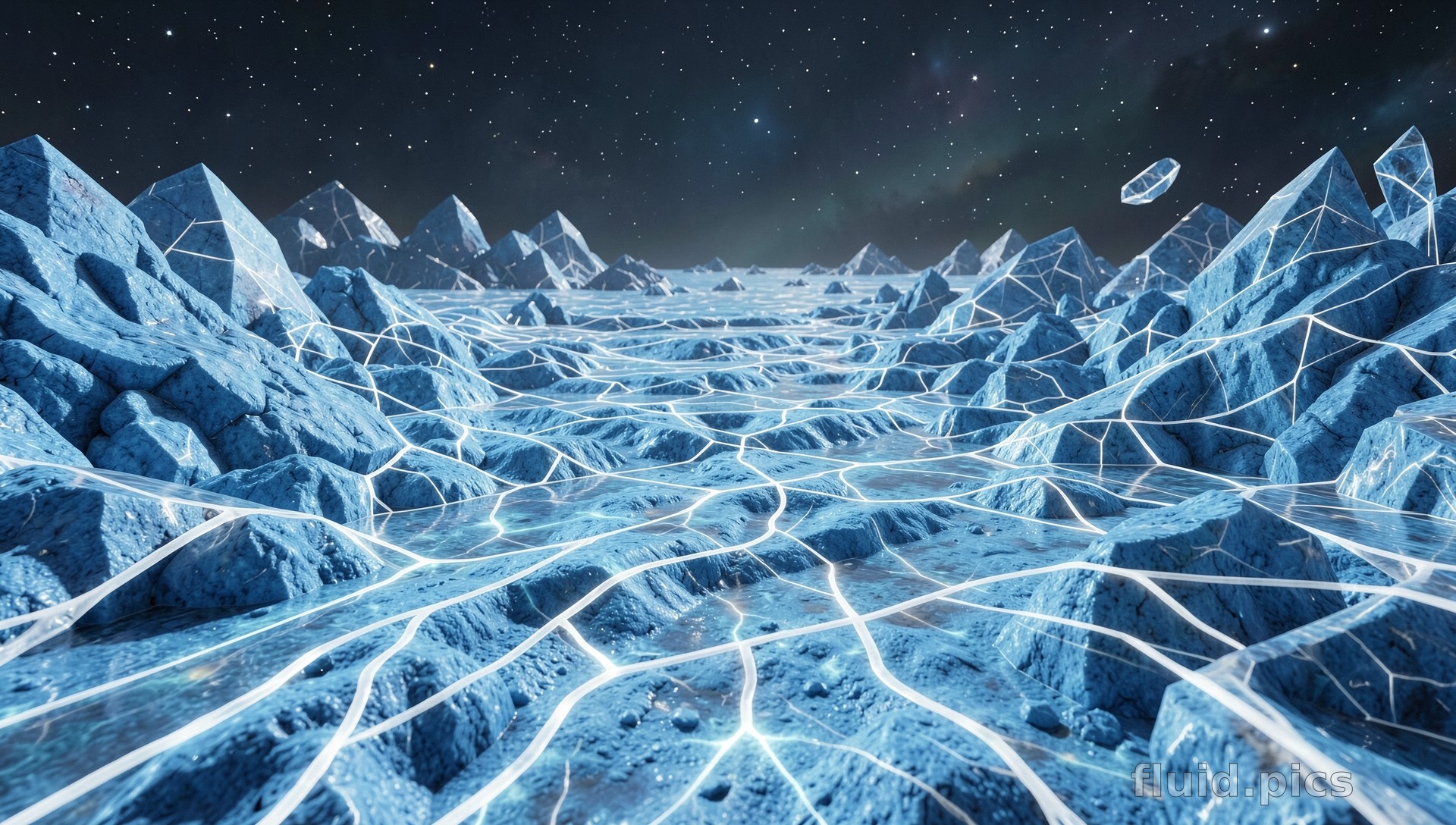 Crystal Map — Psychedelic Abstract