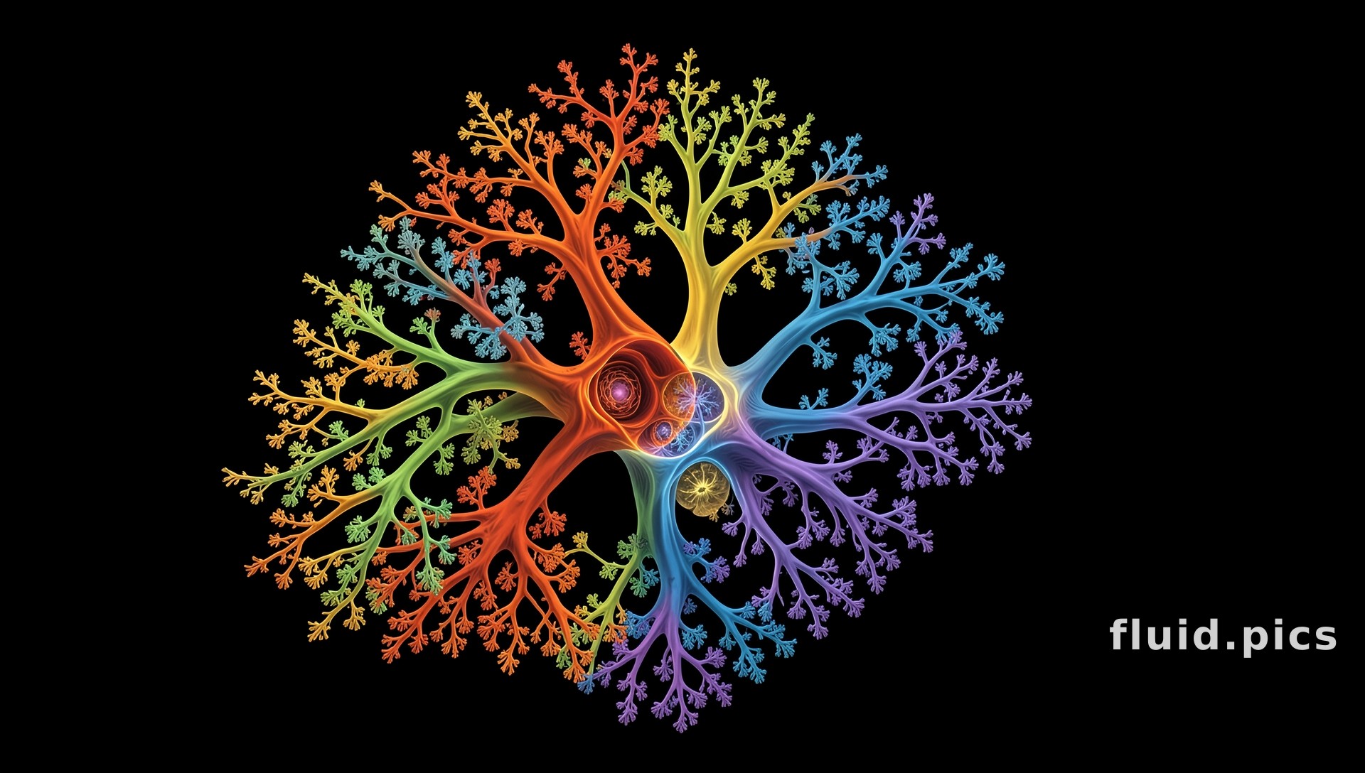 Rainbow Tree — Фрактальное искусство