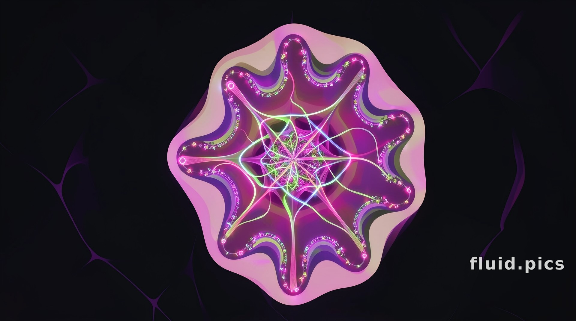 Magenta Star — Fractal Art
