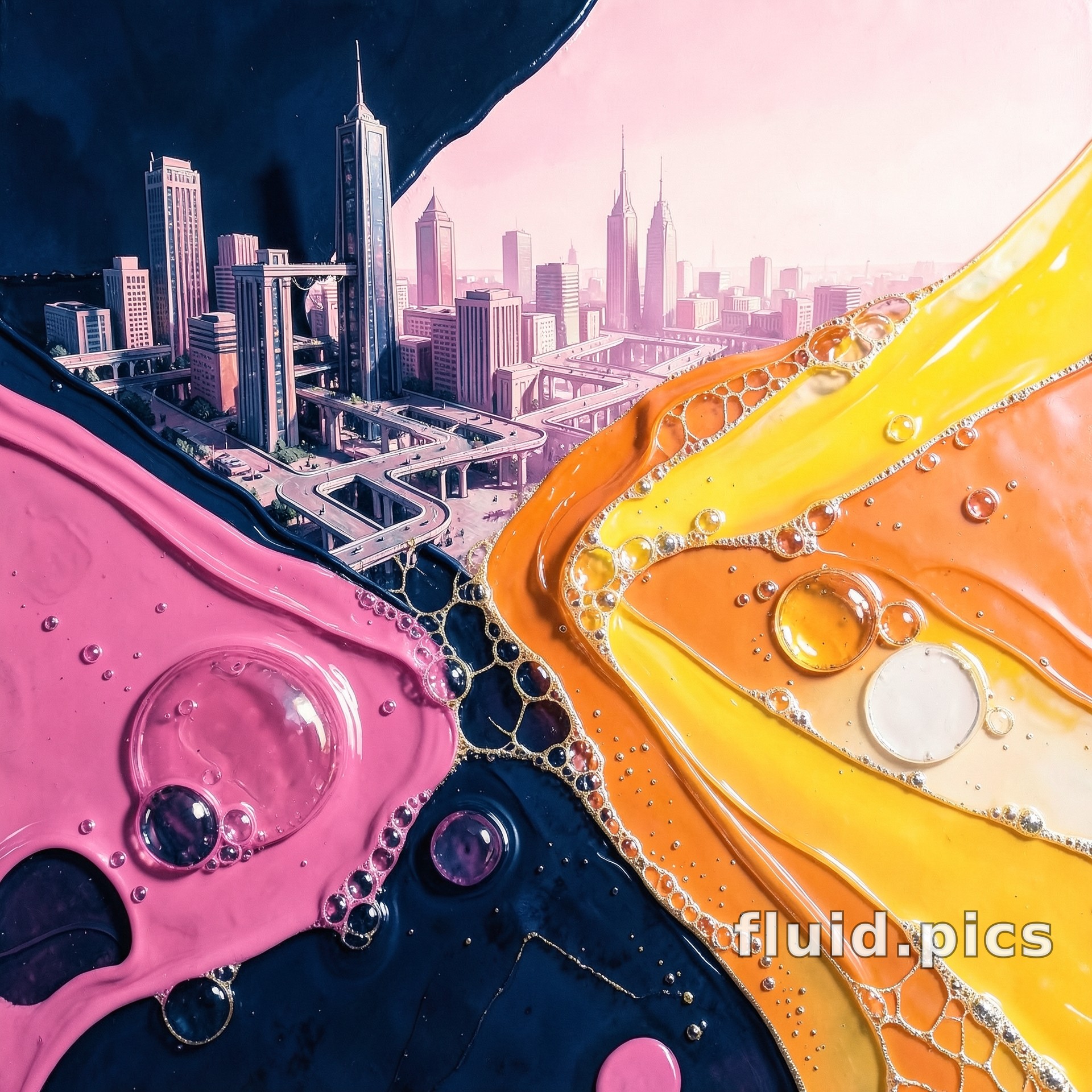 City Between Colors — Гибридное искусство