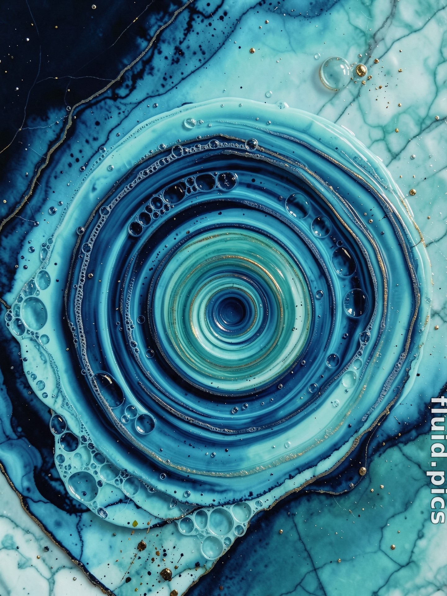 Teal Whirlpool — Гибридное искусство