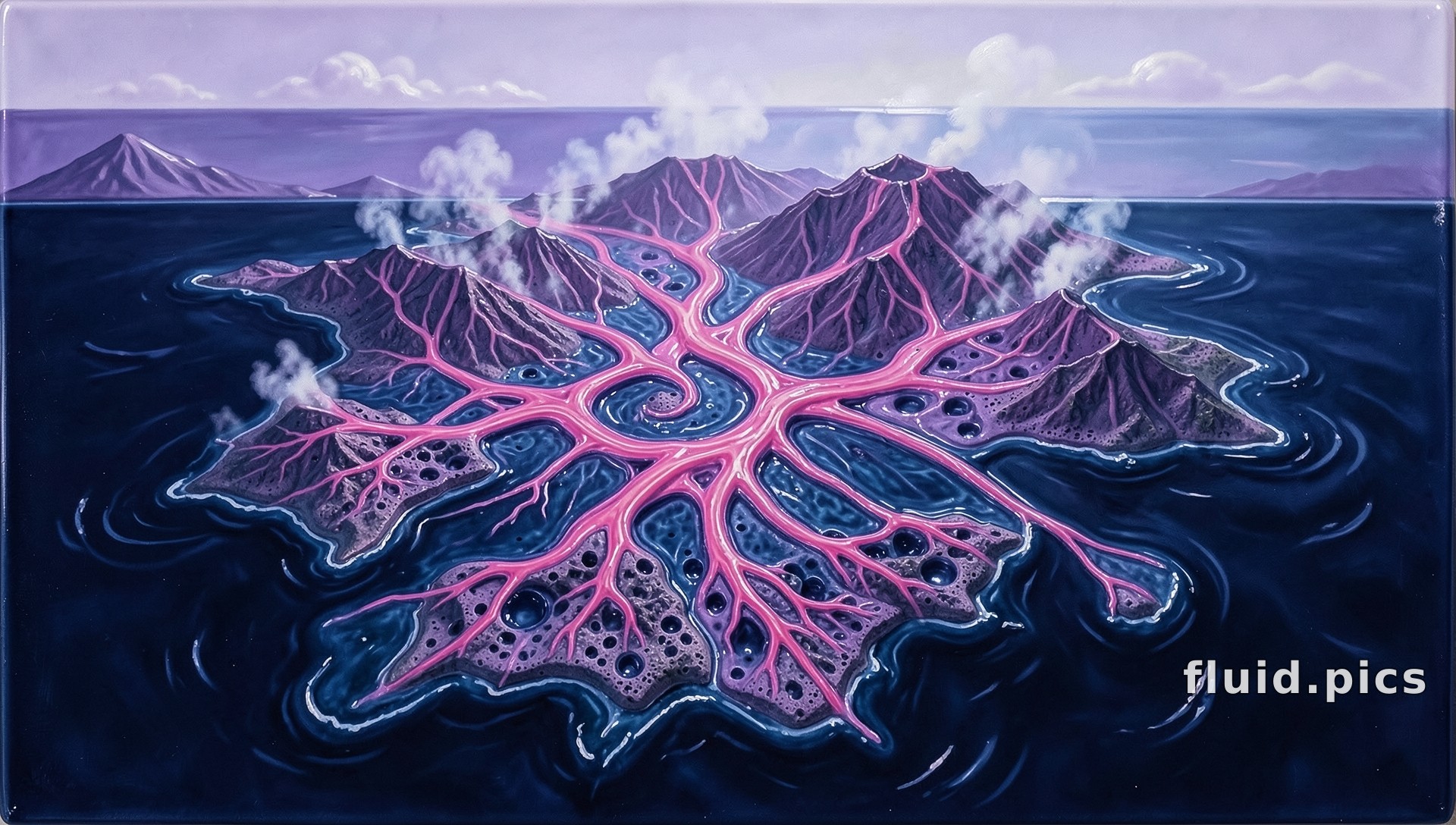 Island Life Flow — Psychedelic Abstract