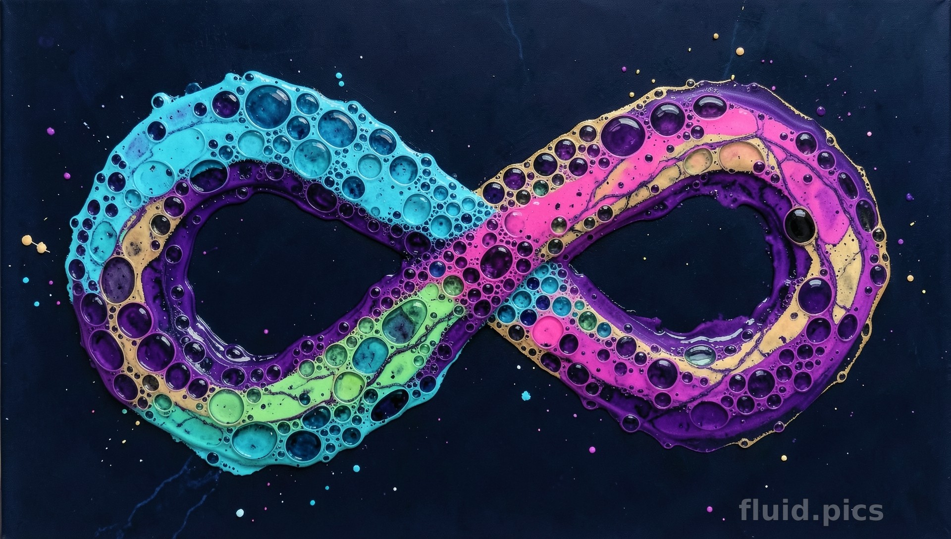 Milky Rivers of Infinity — Fluid Art