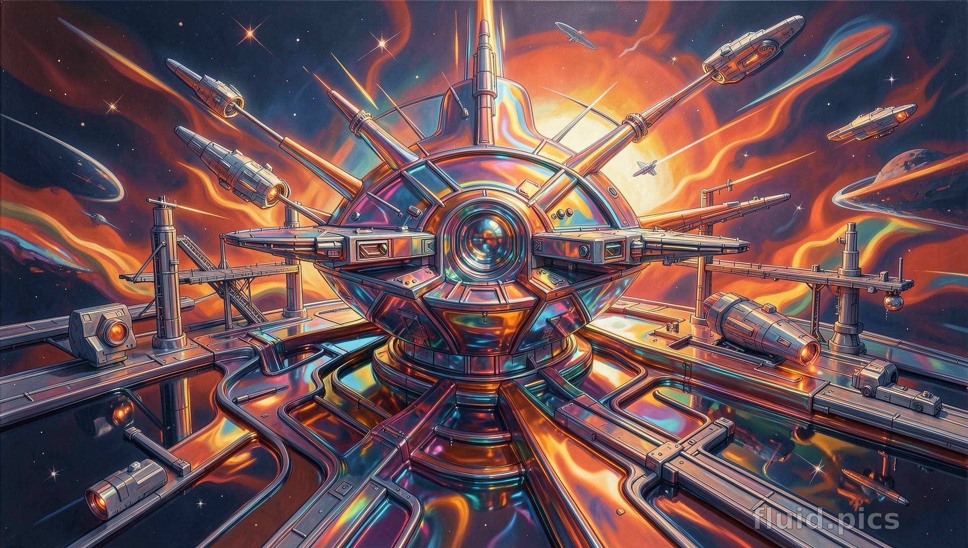 Star Station — Psychedelic Abstract